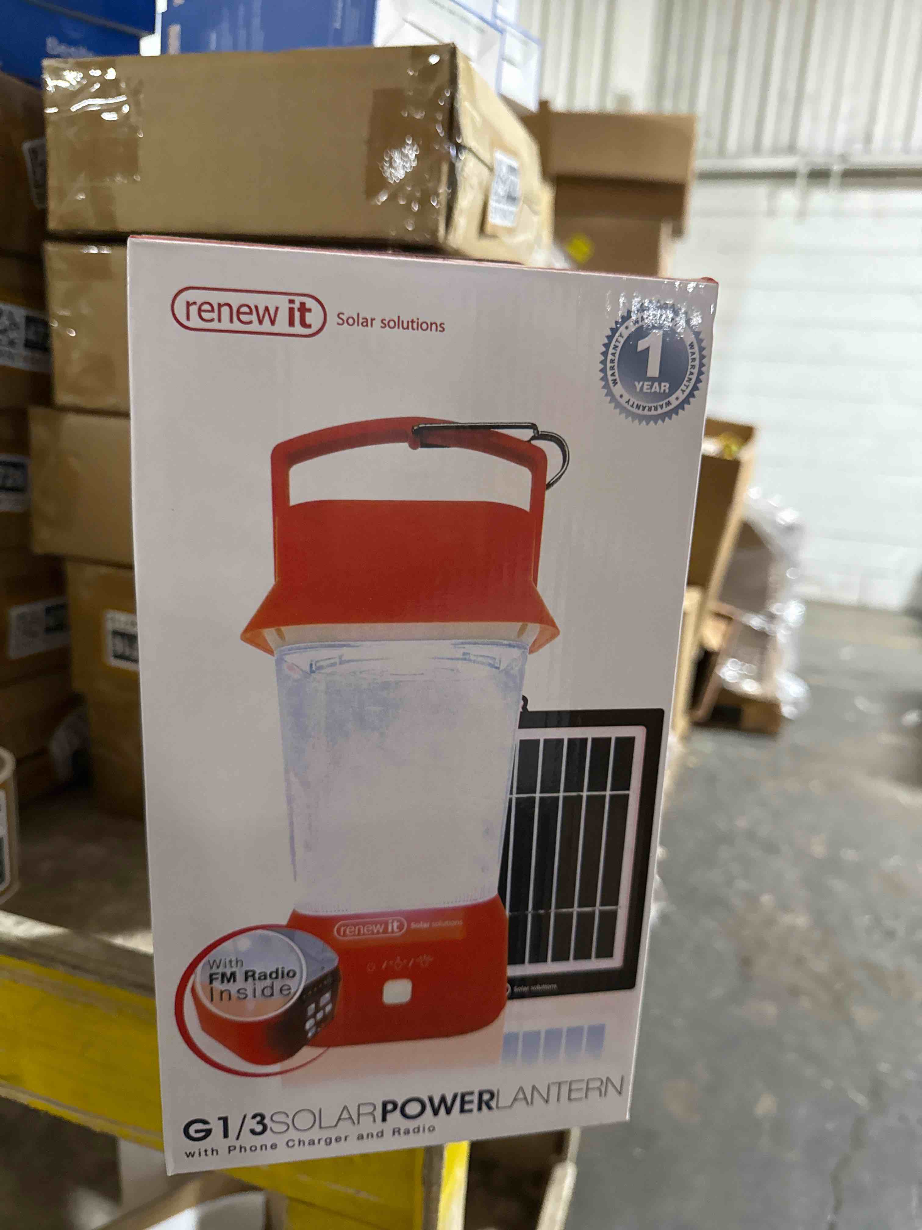 Condition photo showing New/Like New for renew it g1 solar power lantern 
