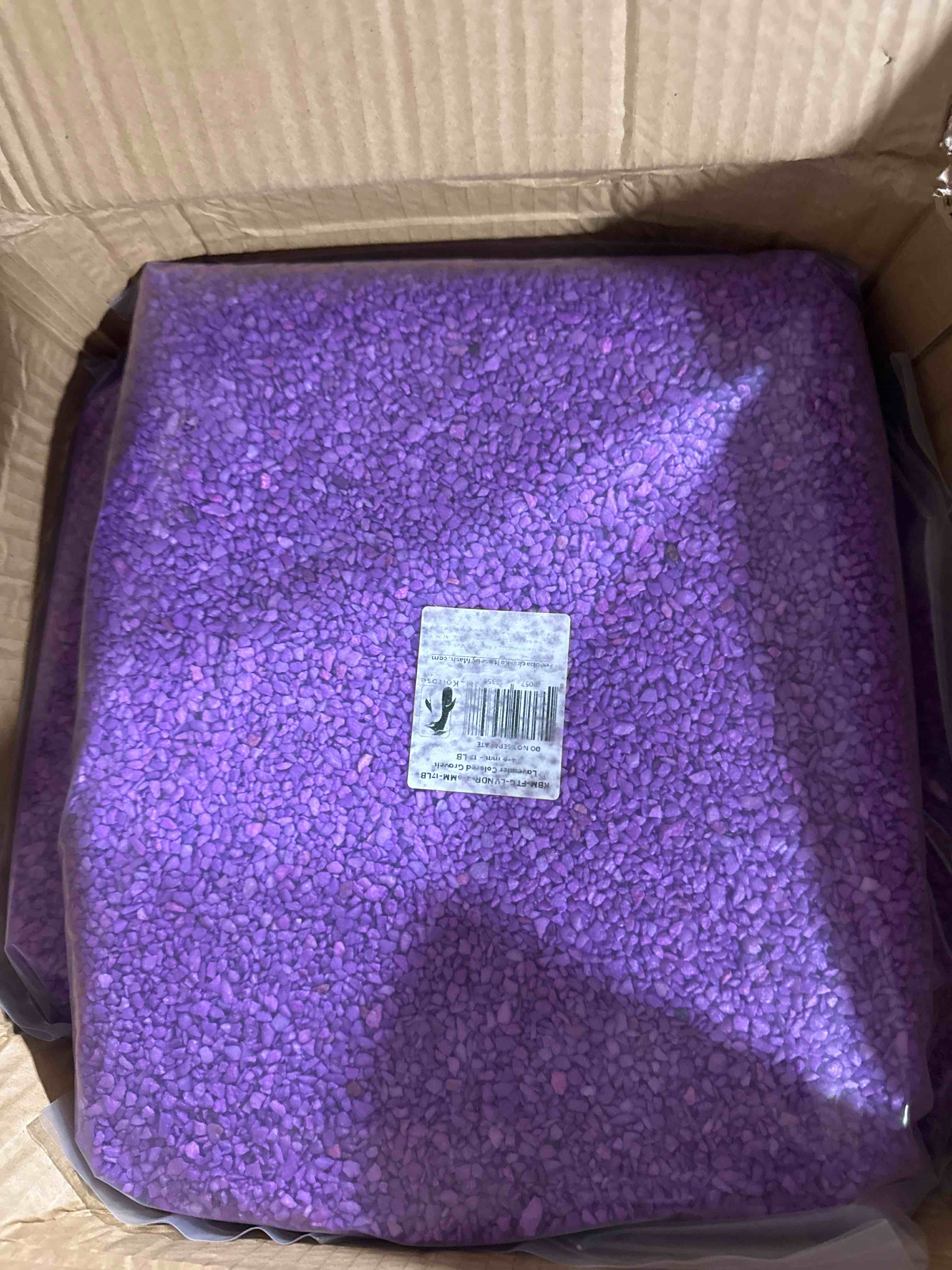 Condition photo showing New/Like New for koltose by mash lavender colored gravels 17lb 