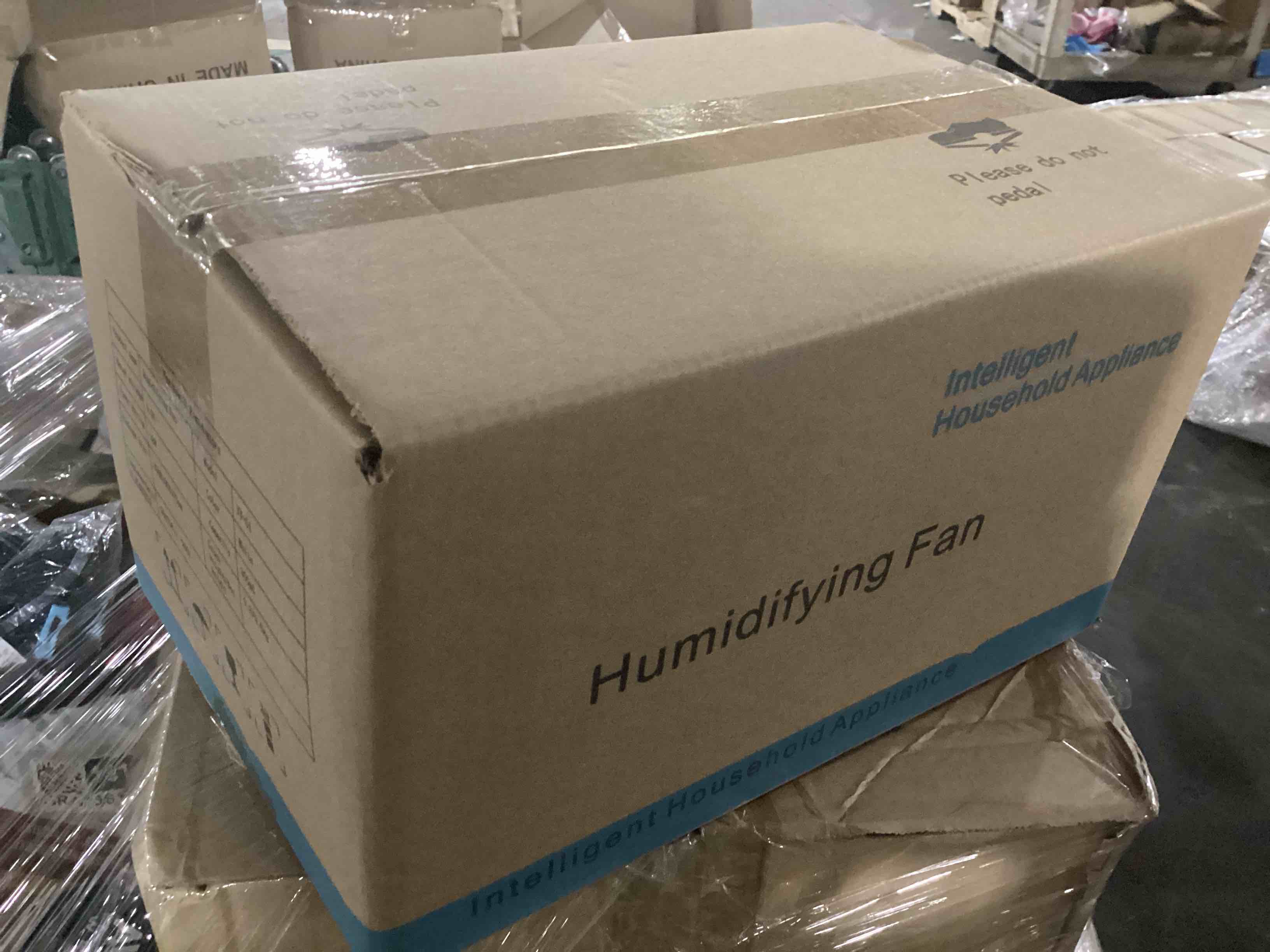 Condition photo showing New/Like New for stay cool and comfortable with this compact humidifying tower fan, featuring adjustable fan speeds, oscillation, and a built-in misting function to help refresh and humidify the air in any room.
