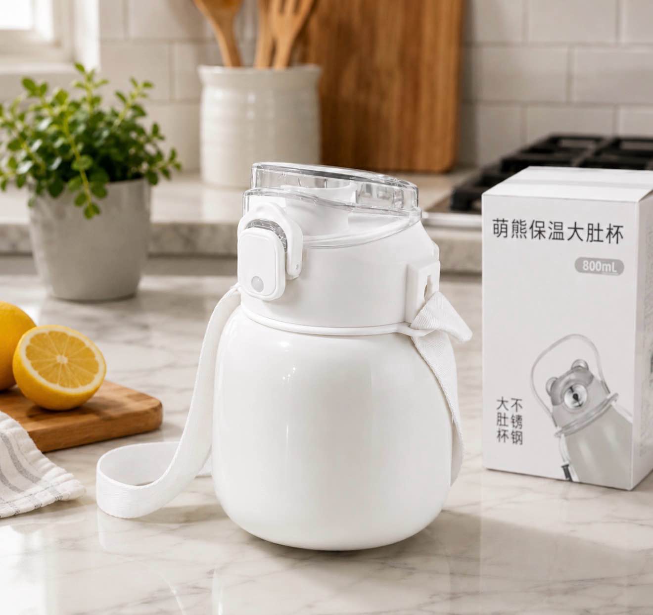 pot- bellied cup with handle 800ml 