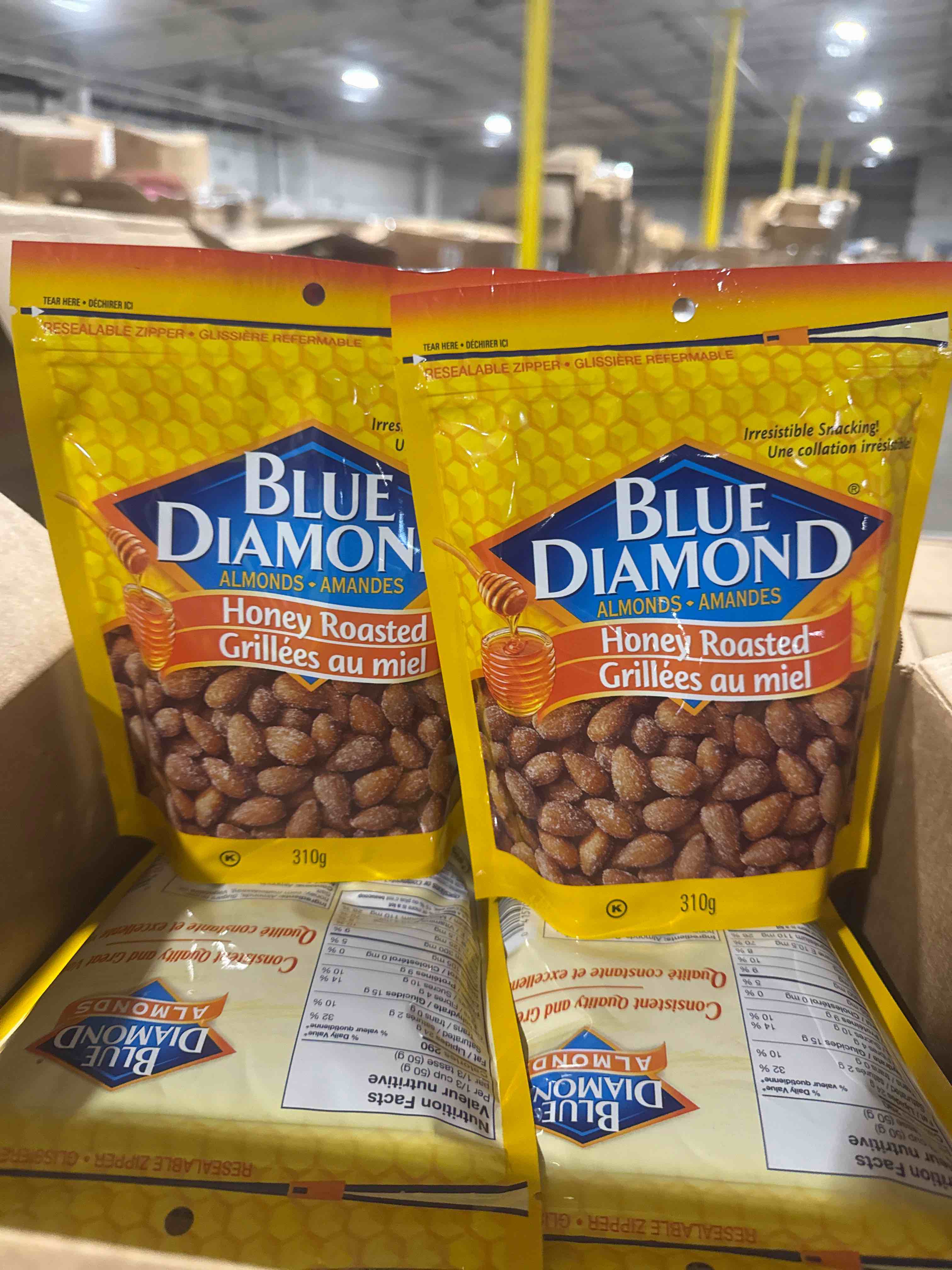 Condition photo showing New/Like New for blue diamond almonds blue diamond honey roasted almonds 310g bb may 2026 