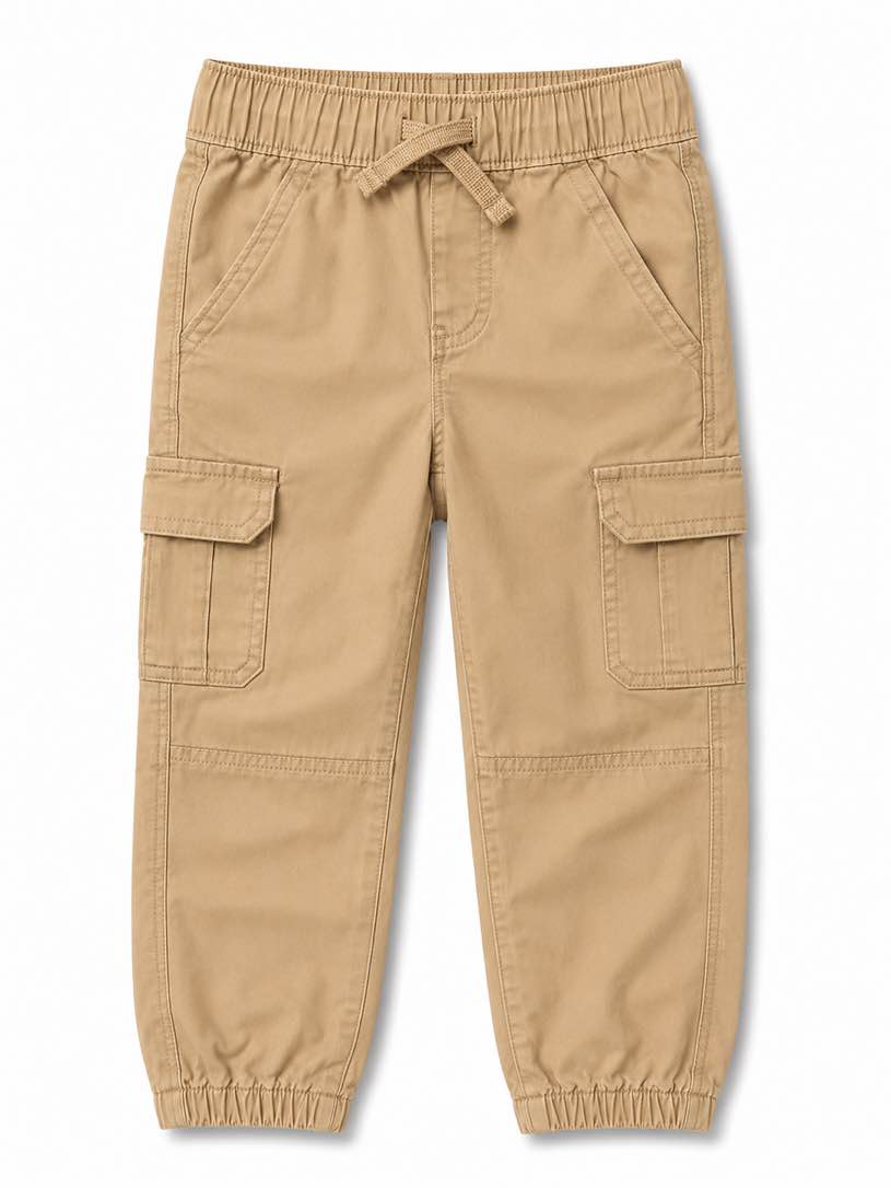 size 4t boys’ gray cargo jogger pants
