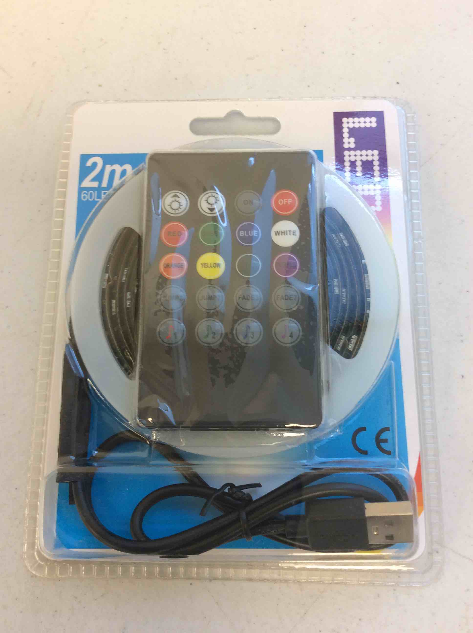 Condition photo showing New/Like New for led lights 2m length