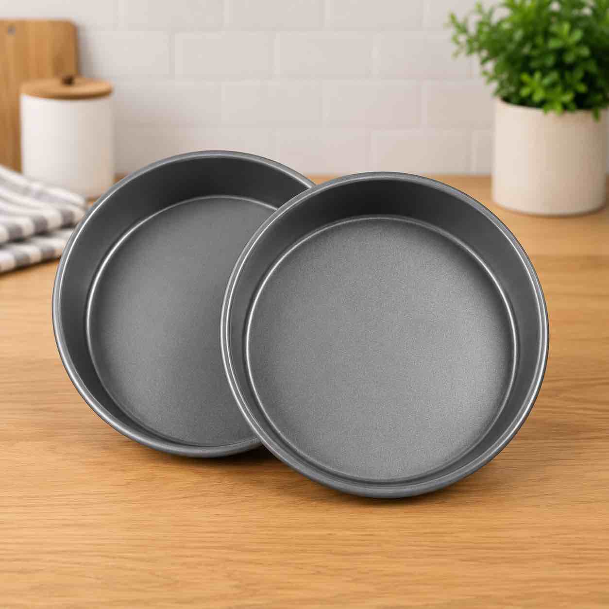 2-piece 10-inch nonstick round cake pan set | durable bakeware for cakes, brownies & more