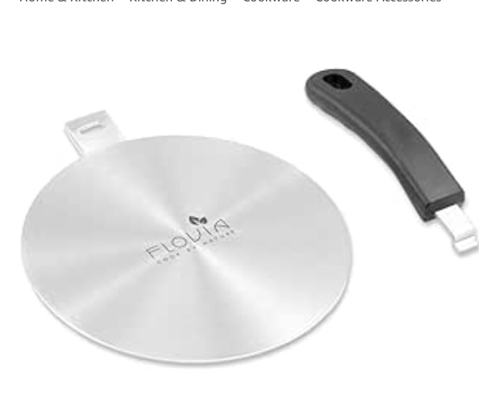 9.45 inch stainless steel steel heat induction plate includes a gold coffee spoon