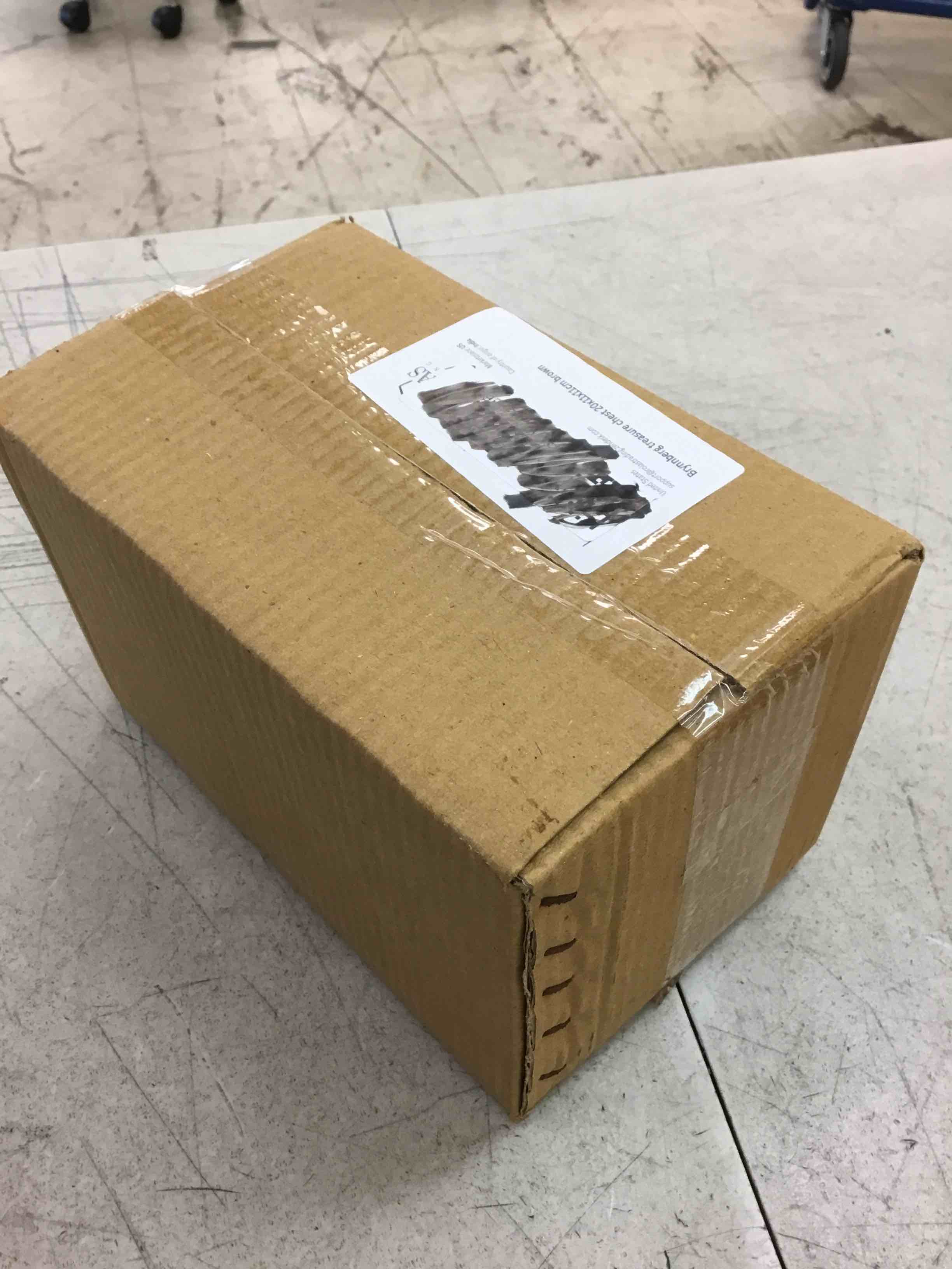 Condition photo showing New/Like New for brynnberg - pirate treasure chest storage box - pirat s 7.9x4.3x4.3 - durable wooden treasure chest with lock - unique handmade decorative wood storage box - vintage wood chest box - the best gift