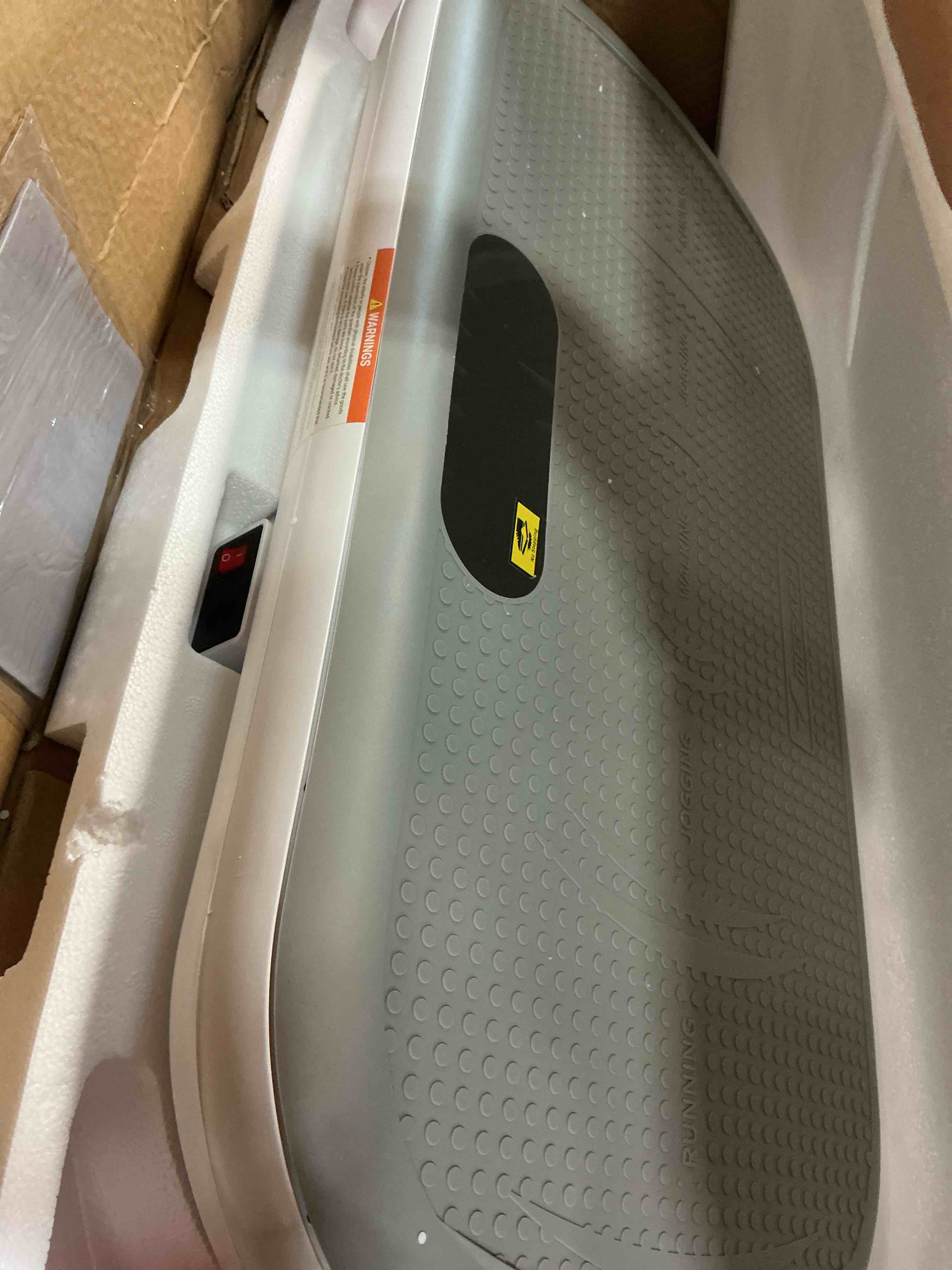 Condition photo showing Good Condition for merach vibration plate exercise machine, vibration plate 440 lbs capacity, bluetooth and silicone pedal, stimulate deep fat, vibration plate for lymphatic drainage, vibrating for weight loss white