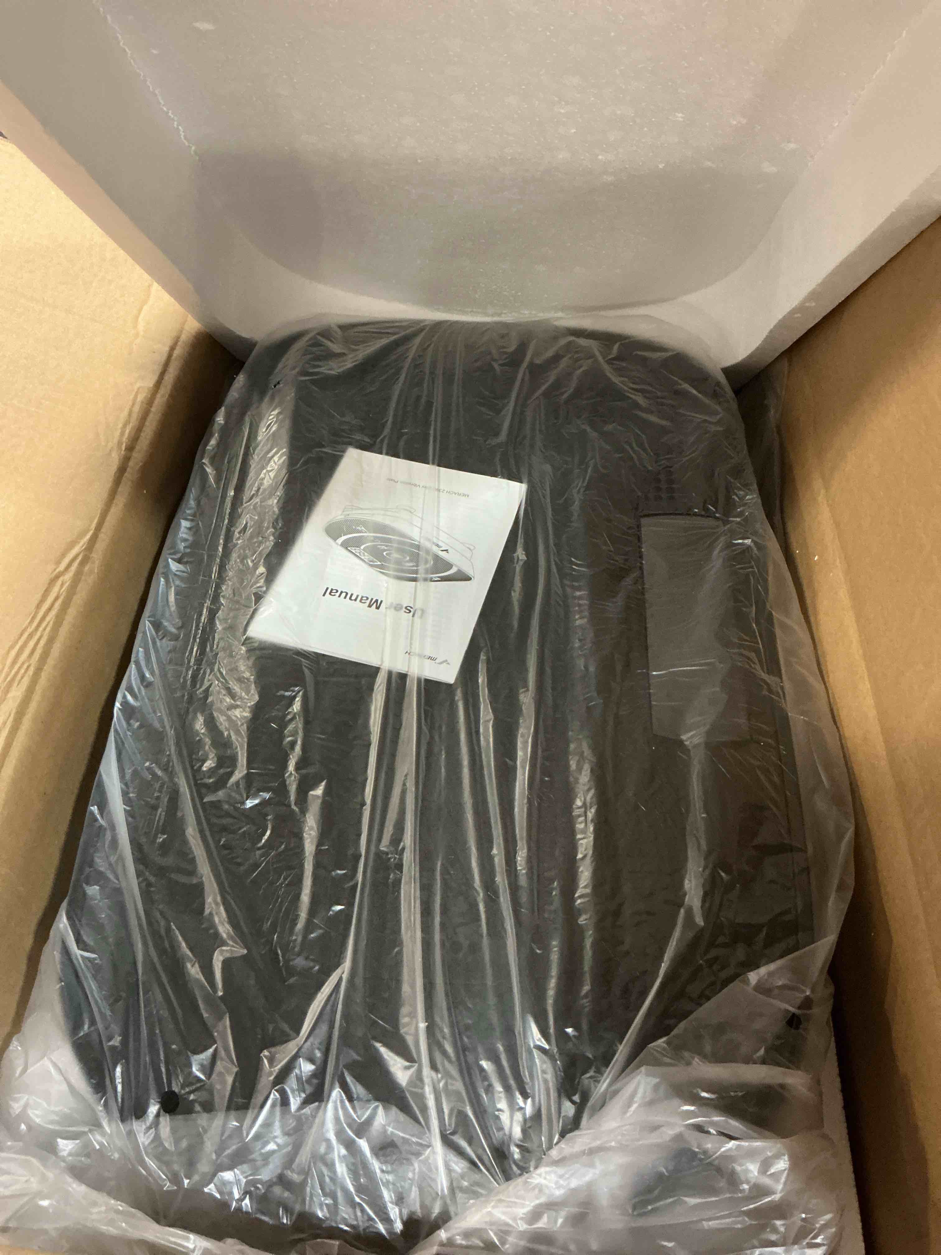Condition photo showing Good Condition for merach vibration plate exercise machine, curved vibration plate for lymphatic drainage weight loss, vibrating plate with real-time calorie tracking on led display, workout equipment for home women men black