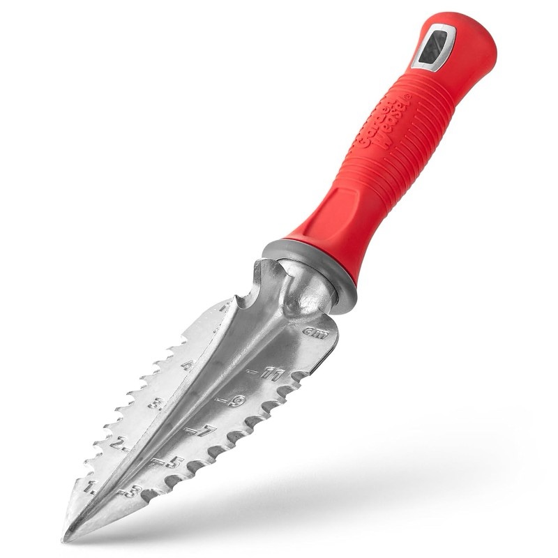 Garden Weasel Multi-Use Transplanter | Dig, Cultivate, Plant, Weed | Planting and Gardening Hand Digging Tool, Heavy Duty Trowel, Mini Gardening Shovel | 91360