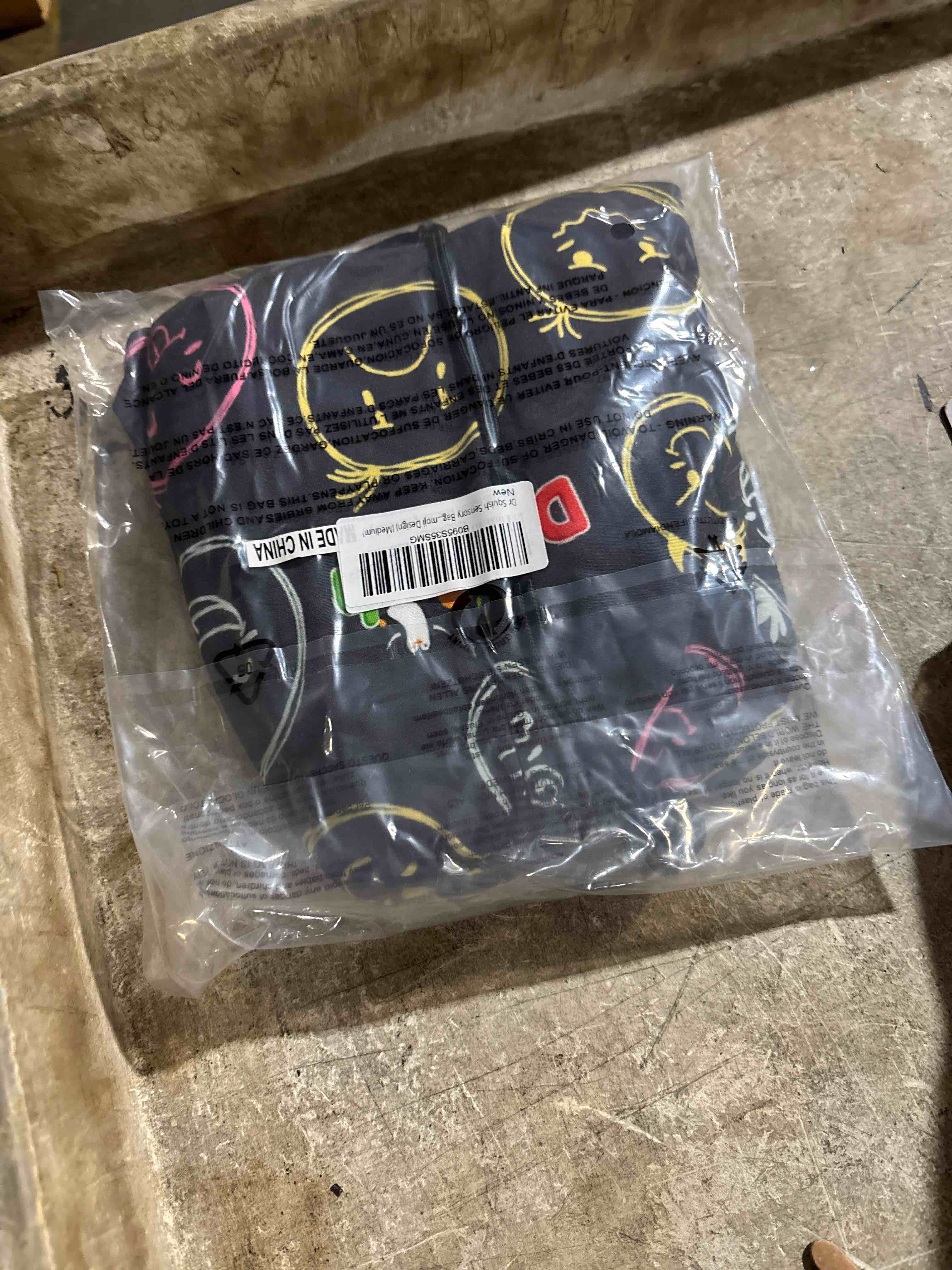 Condition photo showing New/Like New for dr squish sensory bags - body wrap to reduce stress - breathable sensory sack for toddler boys and girls - sensory toy for calming feeling (emoji design) (medium)