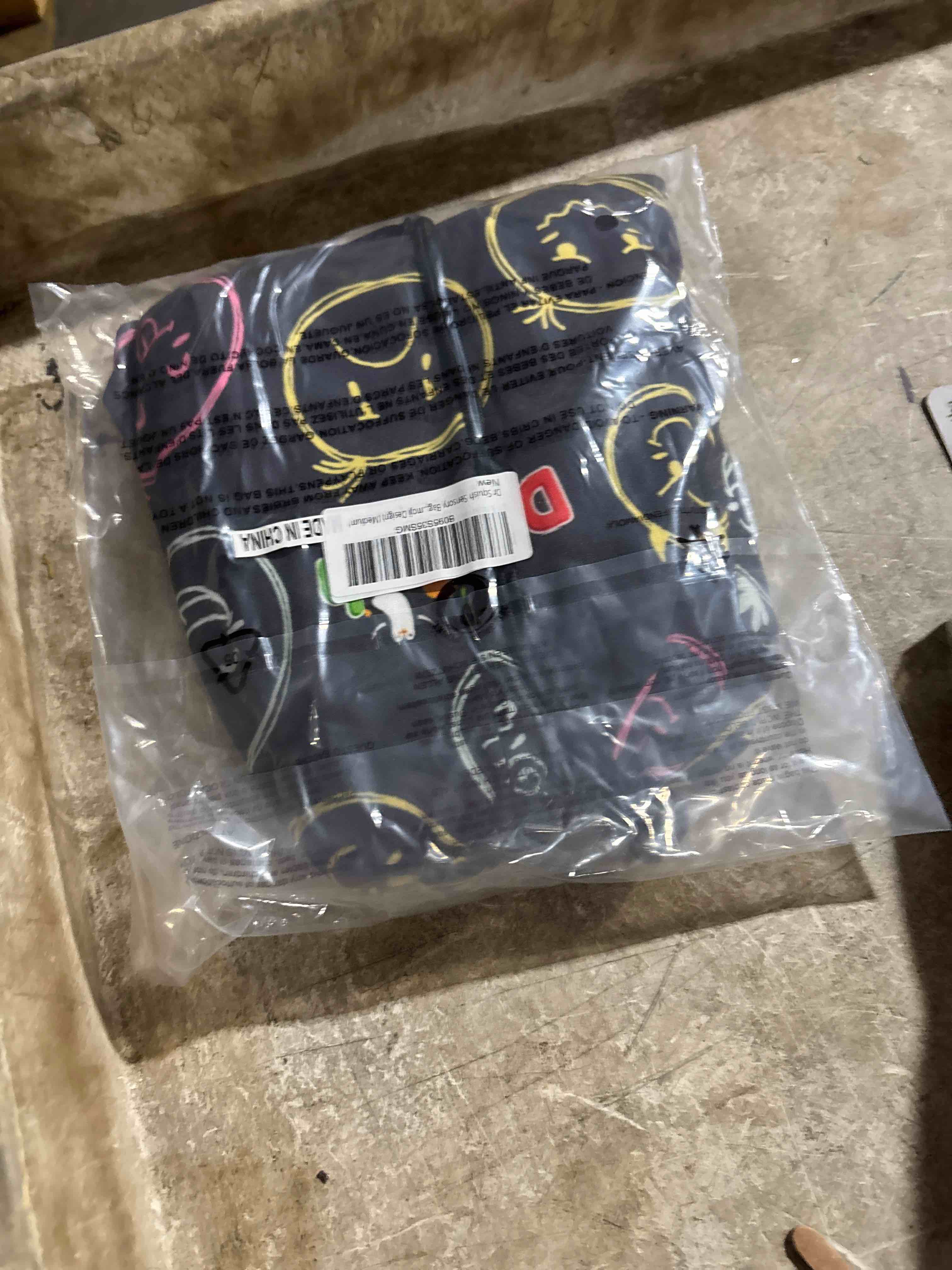Condition photo showing New/Like New for dr squish sensory bags - body wrap to reduce stress - breathable sensory sack for toddler boys and girls - sensory toy for calming feeling (emoji design) (medium)