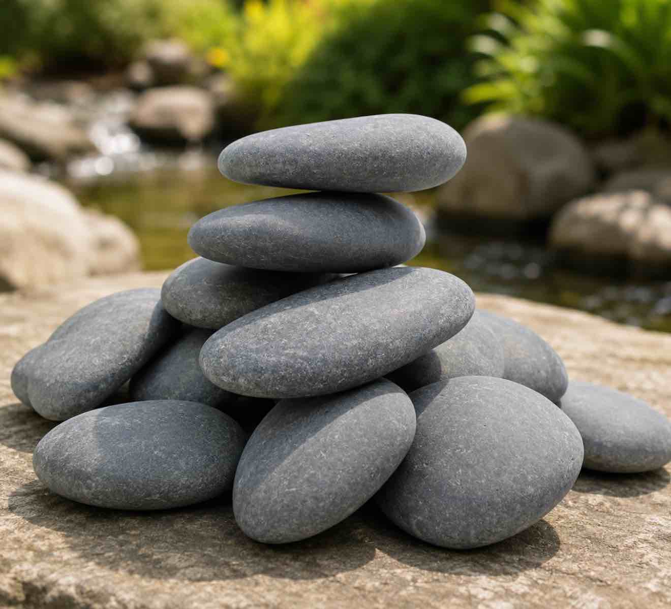koltose by mash - river rocks smooth rock painting stones 100% natural 2” - 3.5” inches set of 70