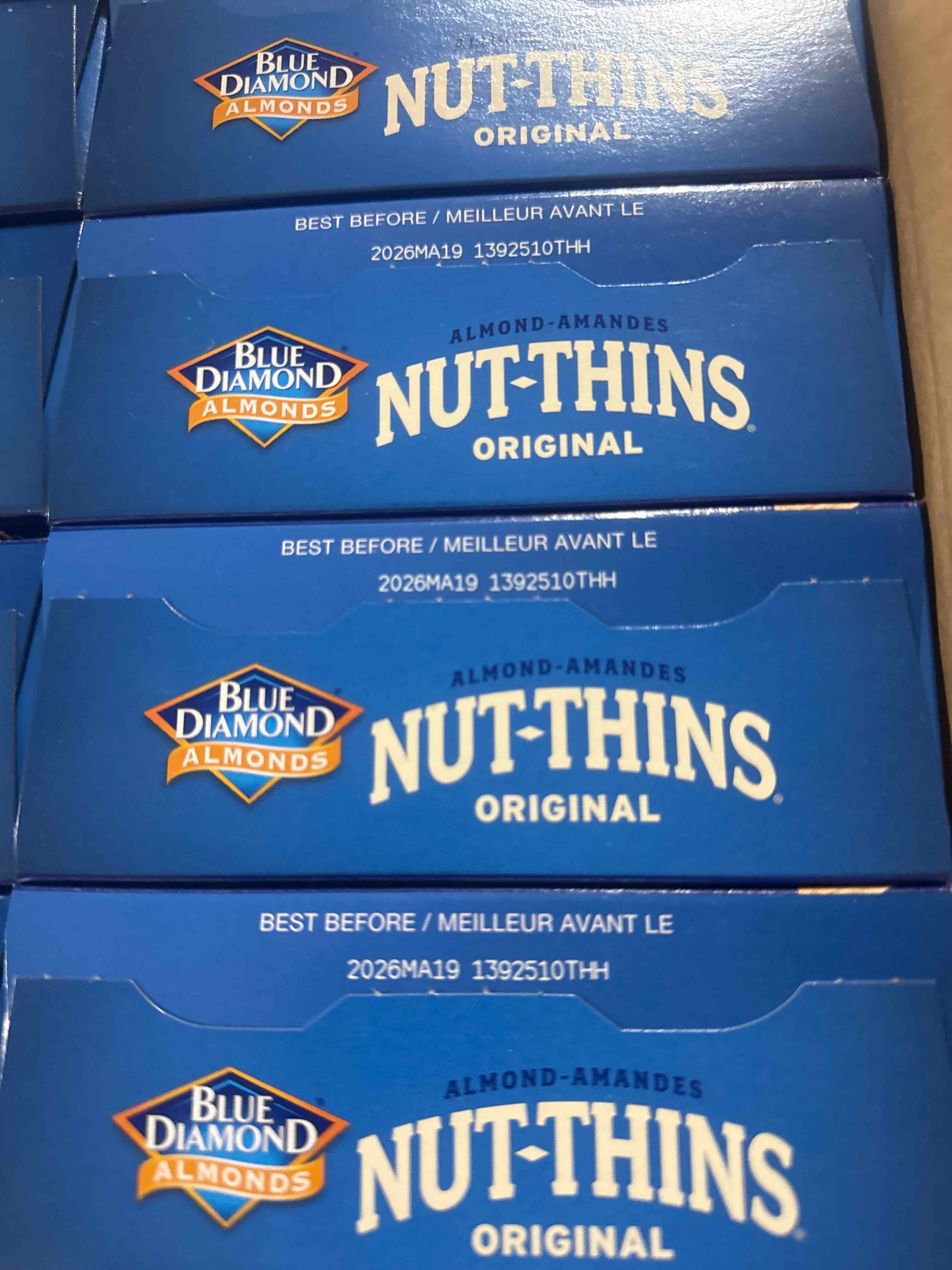 Condition photo showing New/Like New for blue diamond nut thins original rice crackers bb may 2026