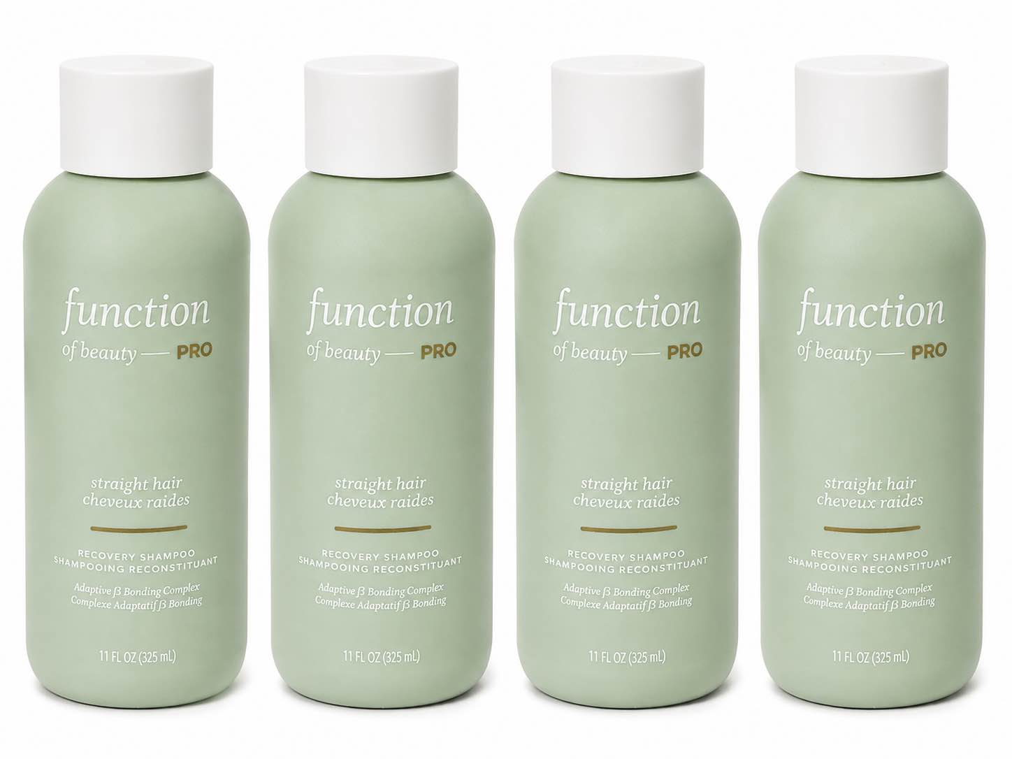 Pack of 4 Function of Beauty PRO Recovery Shampoo For Straight Hair (Your Bid Per Bottle)