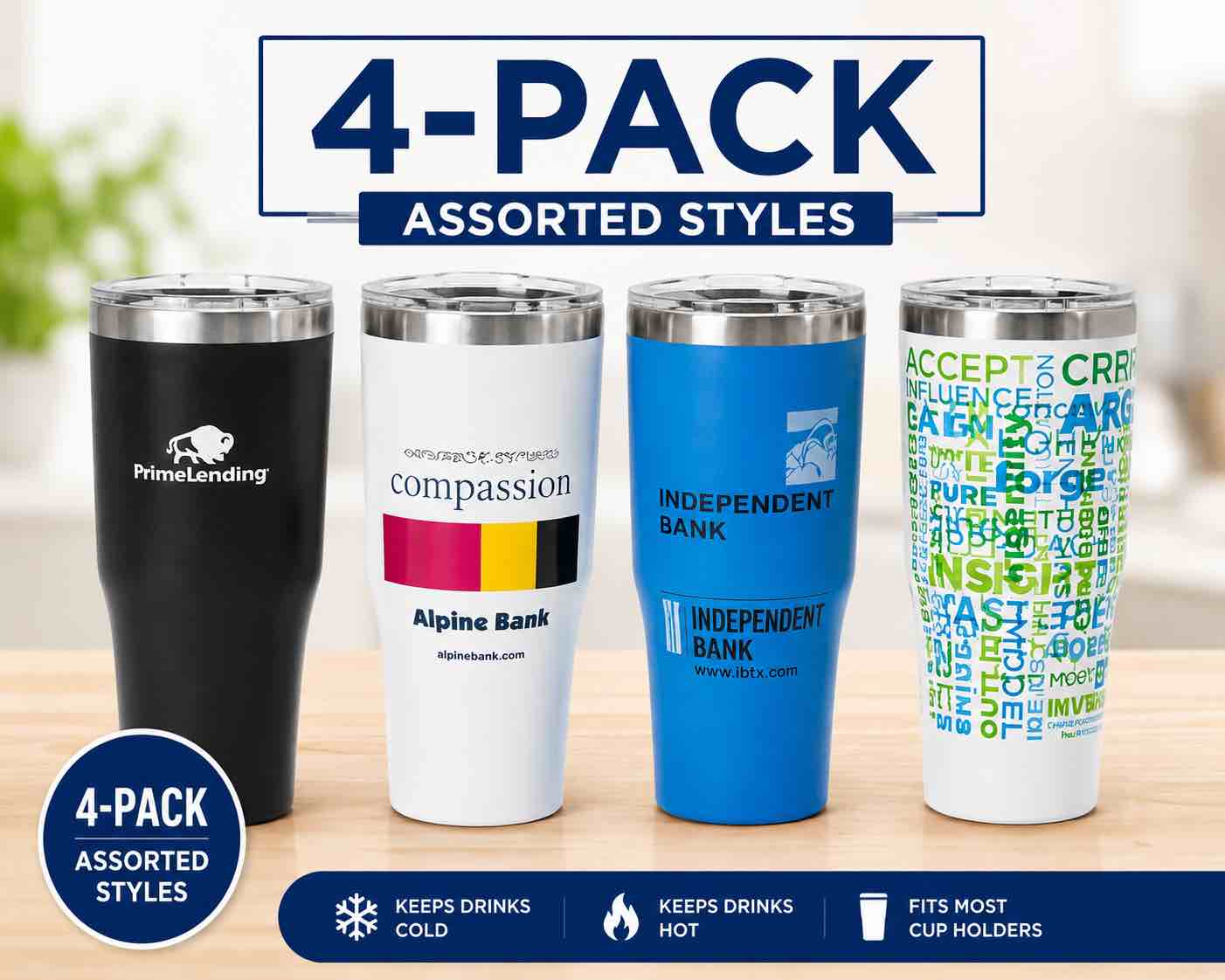 2 pack assorted tumblers