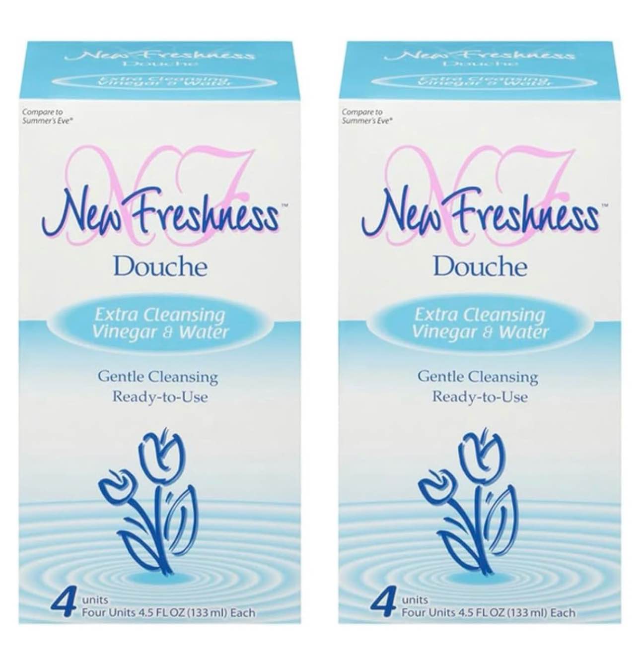 Case of 6 Freshness Feminine Douche Natural Ingredients Gentle Vinegar & Water