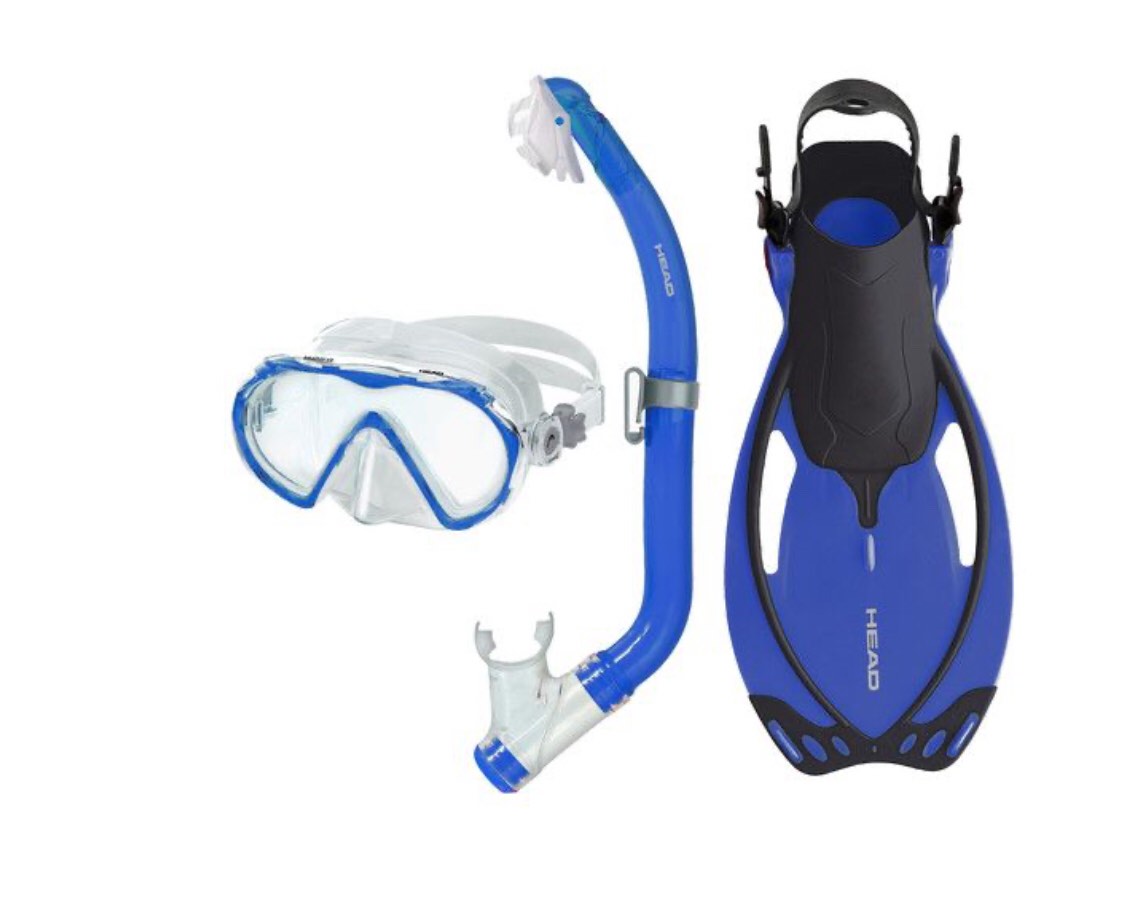 Head 3-pc. Seahorse Pirate Allegra Junior Snorkel Set (Blue)
