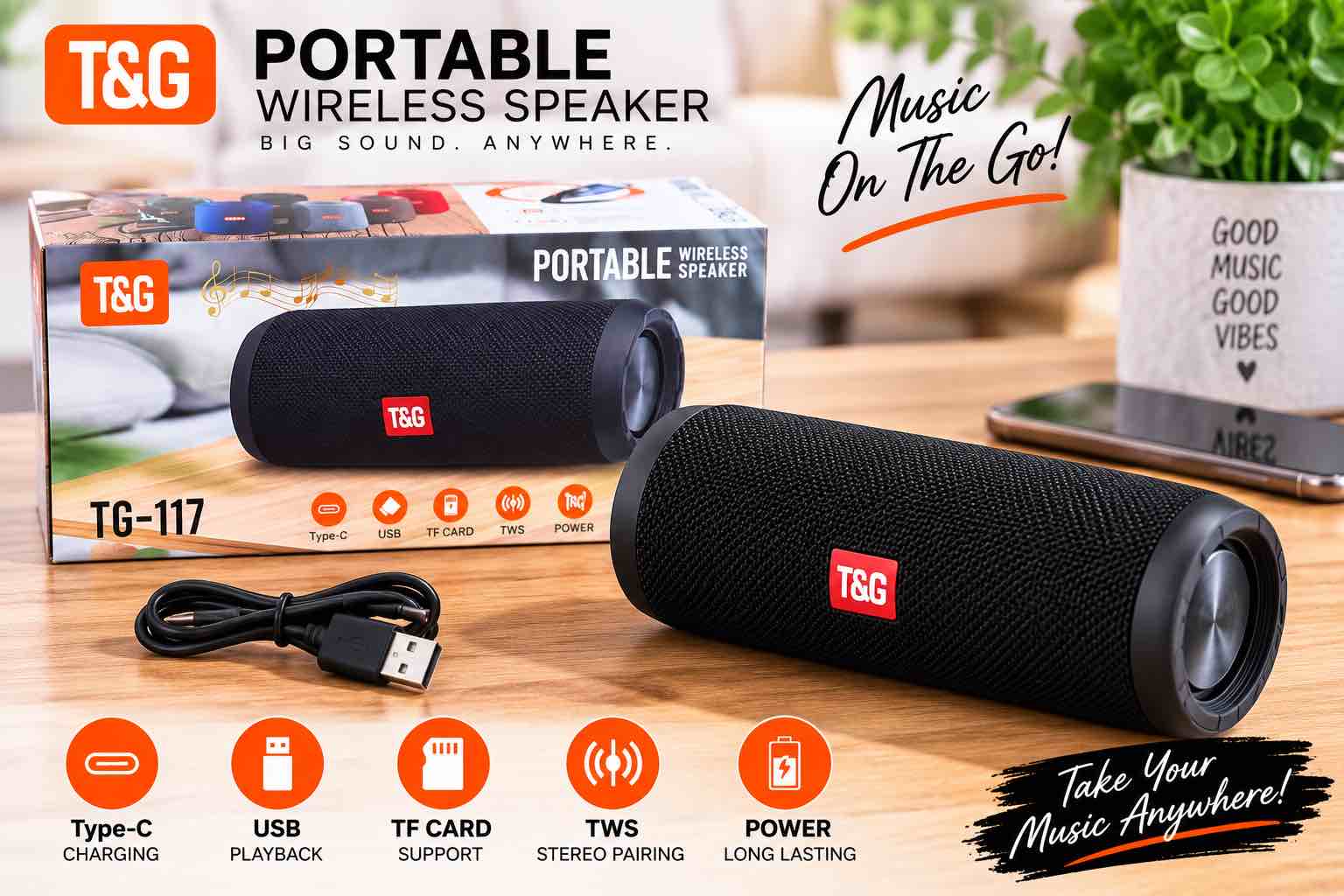 Portable Bluetooth Speaker TG711