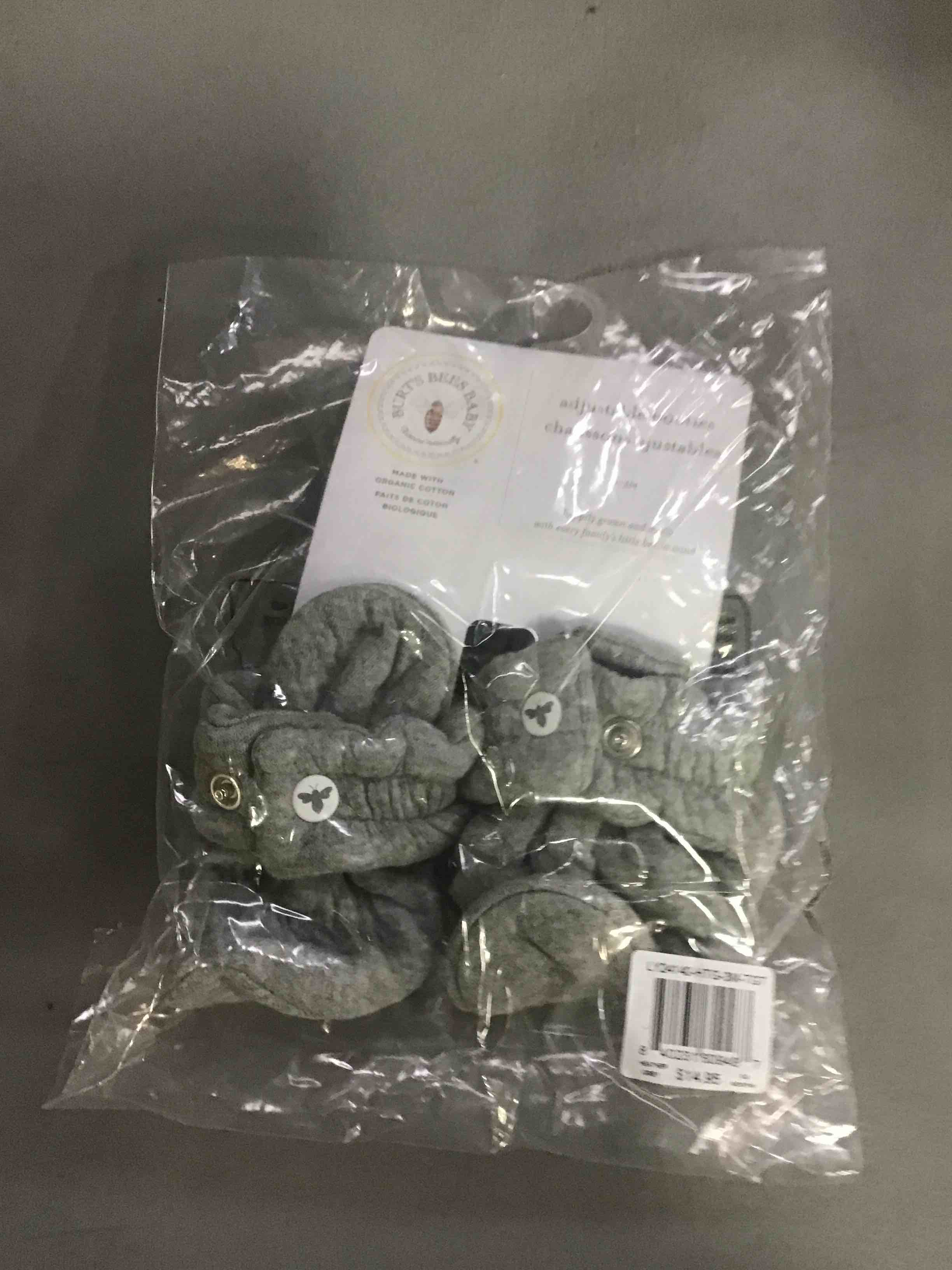 Condition photo showing New/Like New for burt's bees baby unisex baby booties, organic cotton adjustable infant shoes