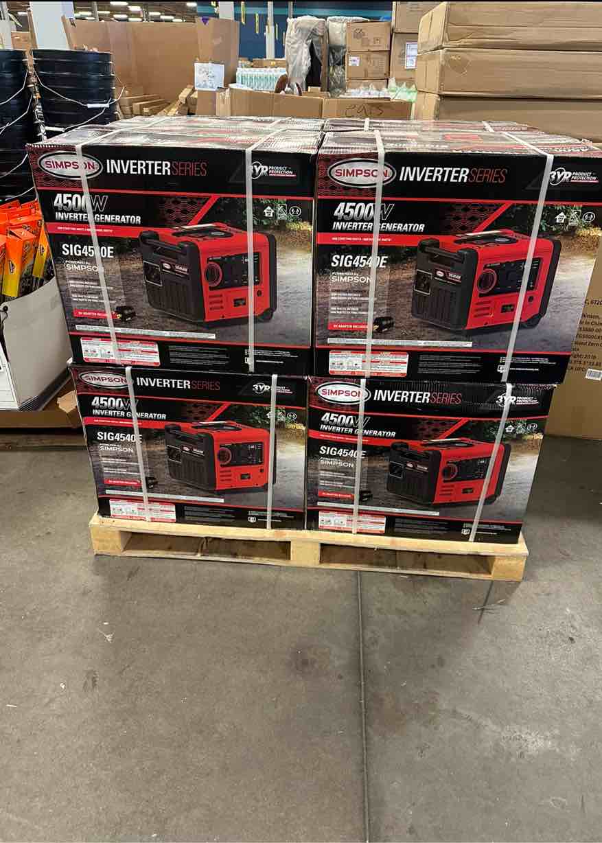 Simpson 4500w generator new in box bidding on one unit 