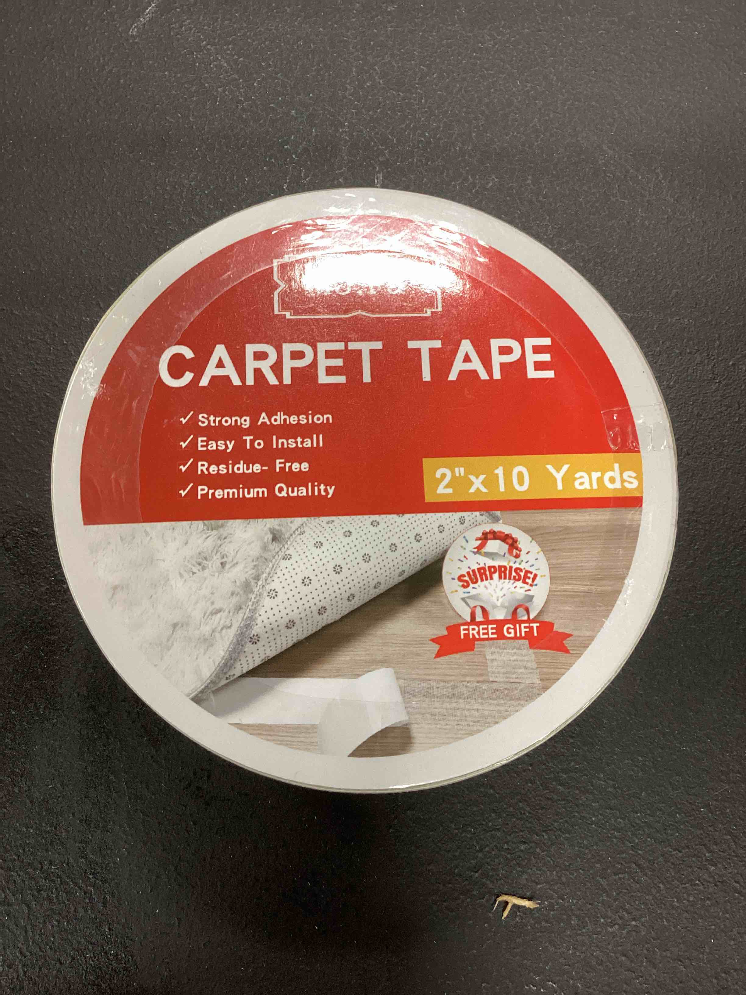 YYXLIFE Double Sided Carpet Tape - Heavy Duty Rug Tape For Hardwood Floors & Outdoor Rugs (2 Inch X 10 Yards)