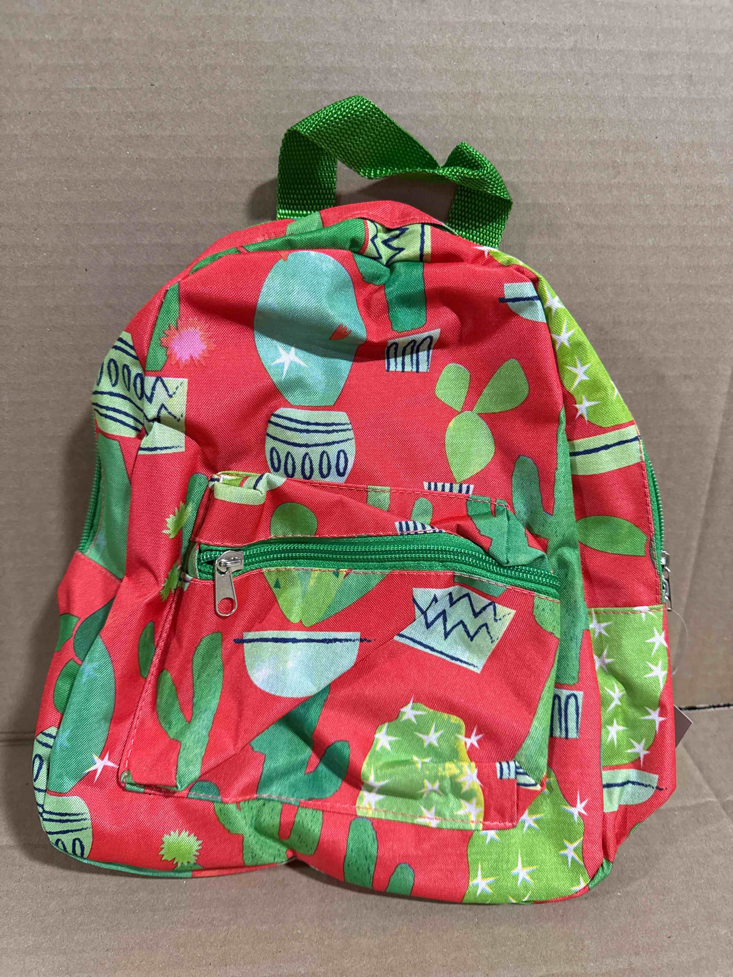 kids catcus backpack red/ green 