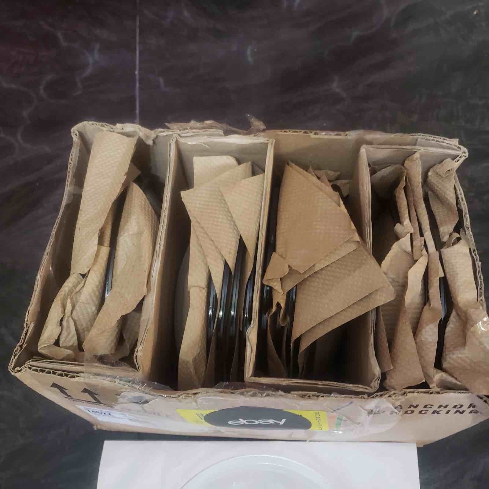 Case of 20 Anchor Hocking 7462Z Crouse Hinds Lens 7.5" Clear Glass Lenses Lot