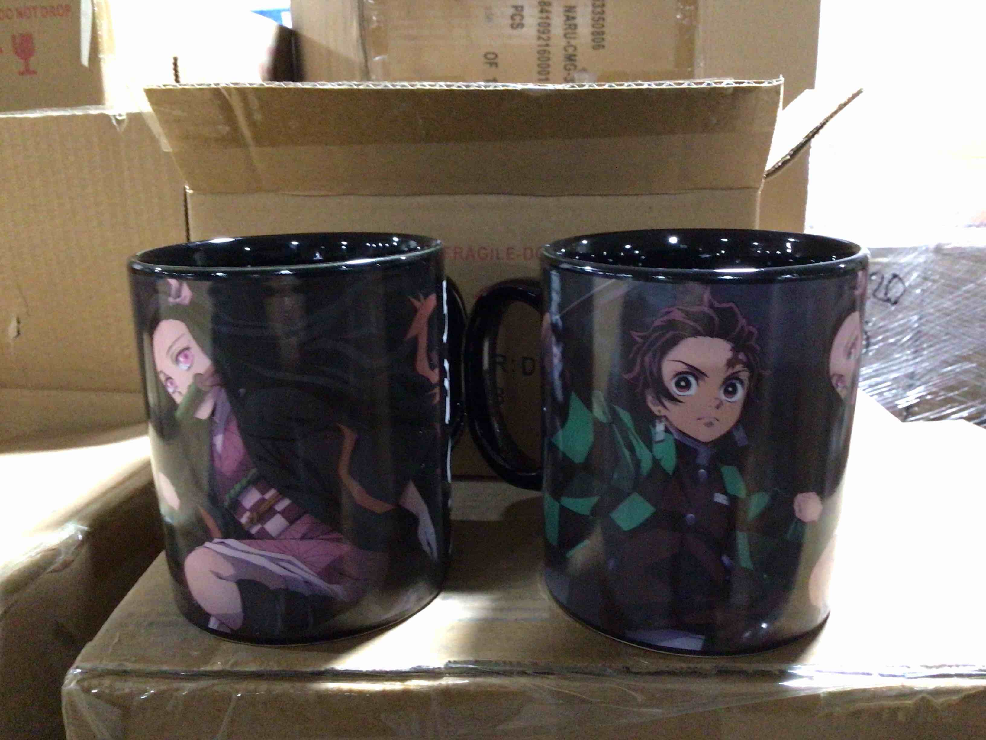 set of 2 demon slayer: kimetsu no yaiba tanjiro & nezuko mug