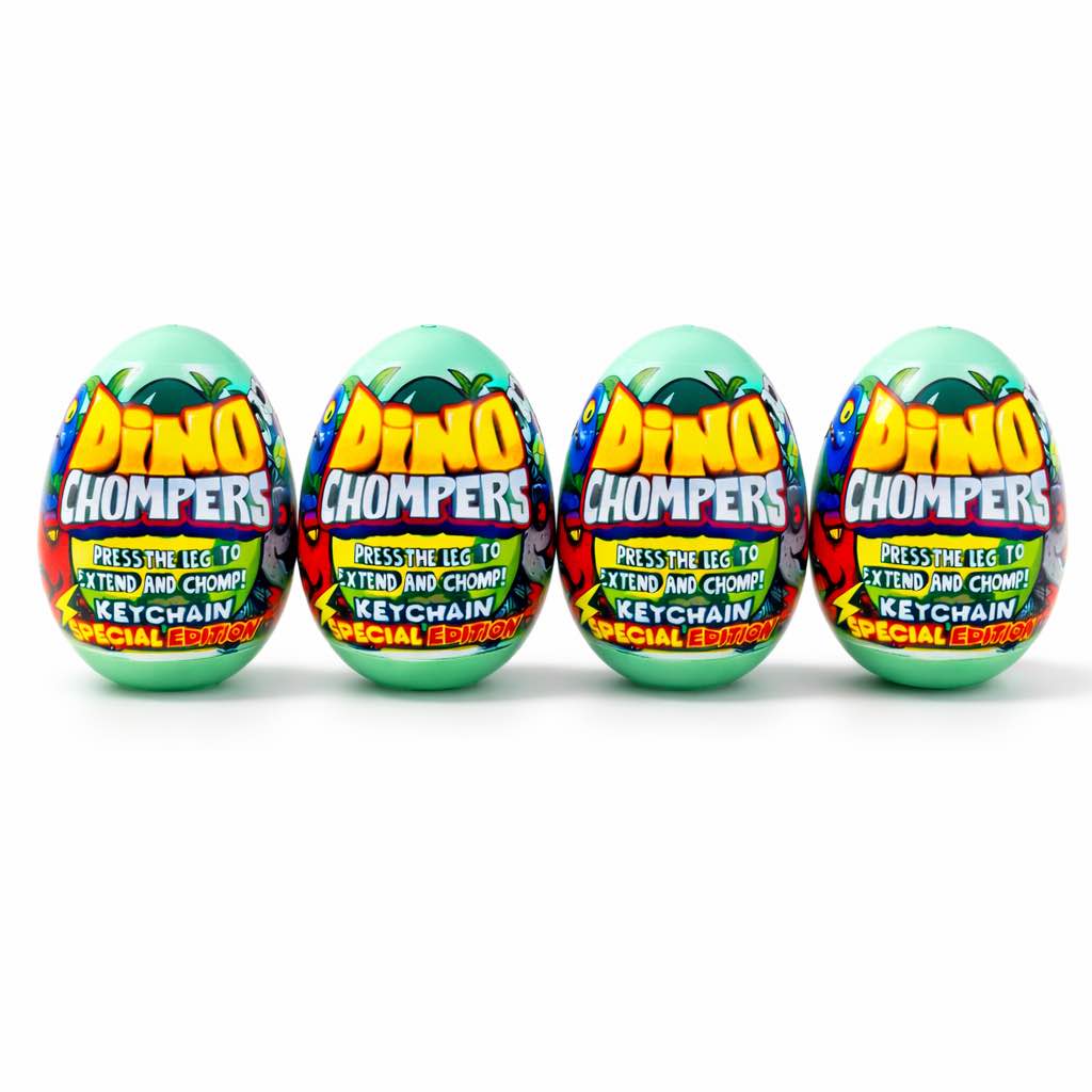 4 pack Dino surprise, eggs, Dino, Chomper, Easter egg filled toys