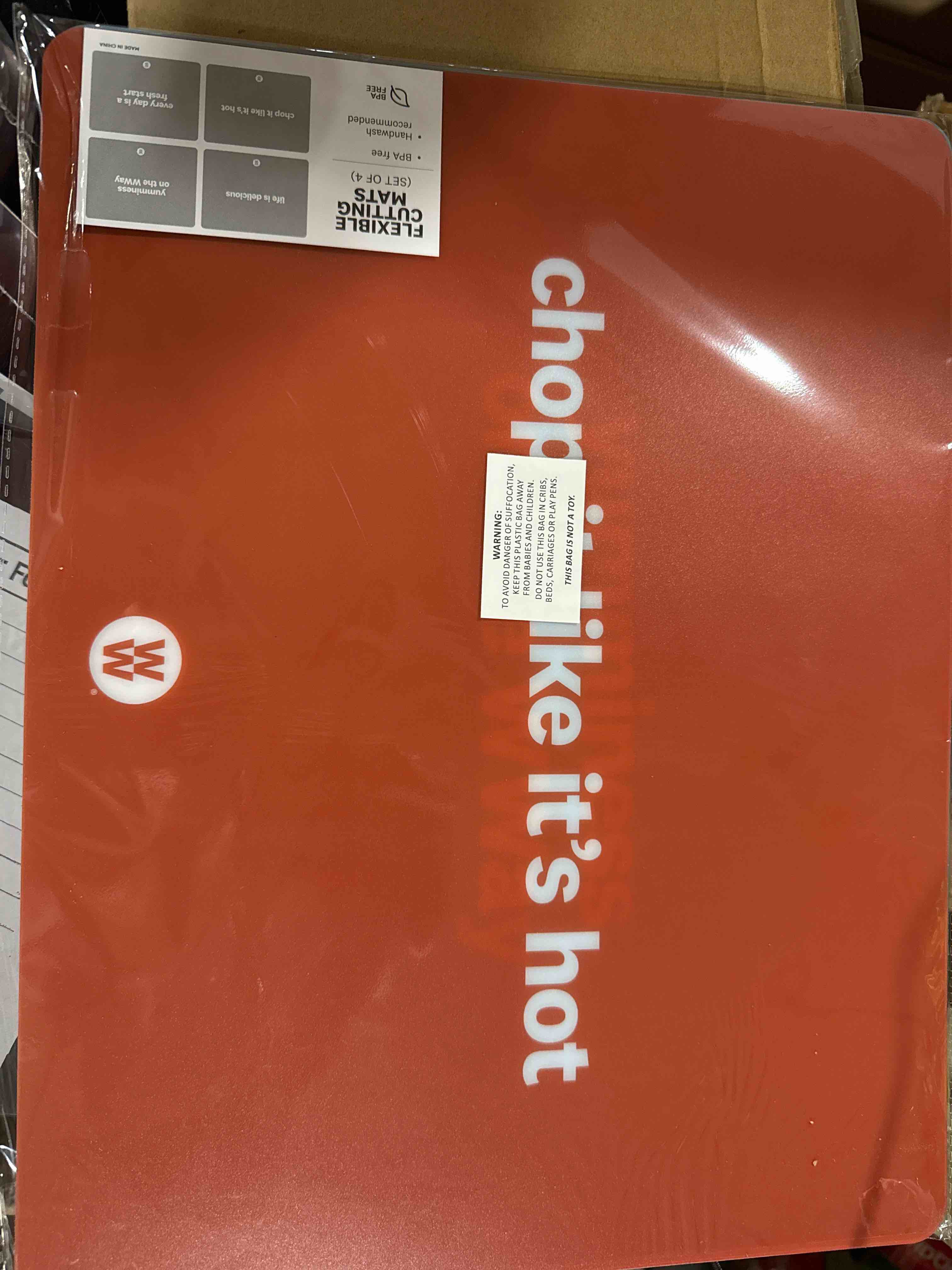 Condition photo showing Brand New for set of 4 flexible cutting boards 