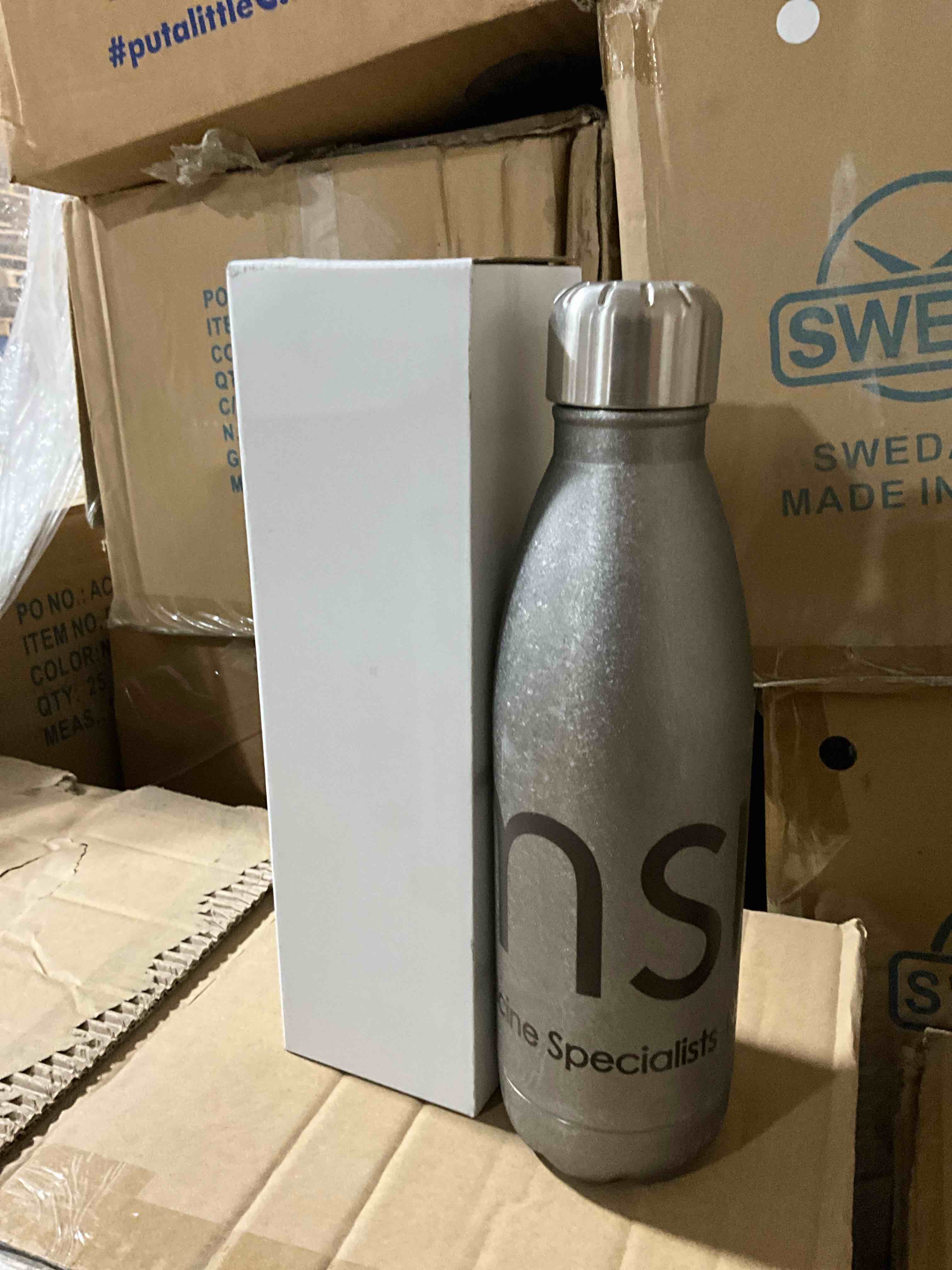 17 oz. Stainless Steel Travel Bottle, Double Walled,  #TM6011