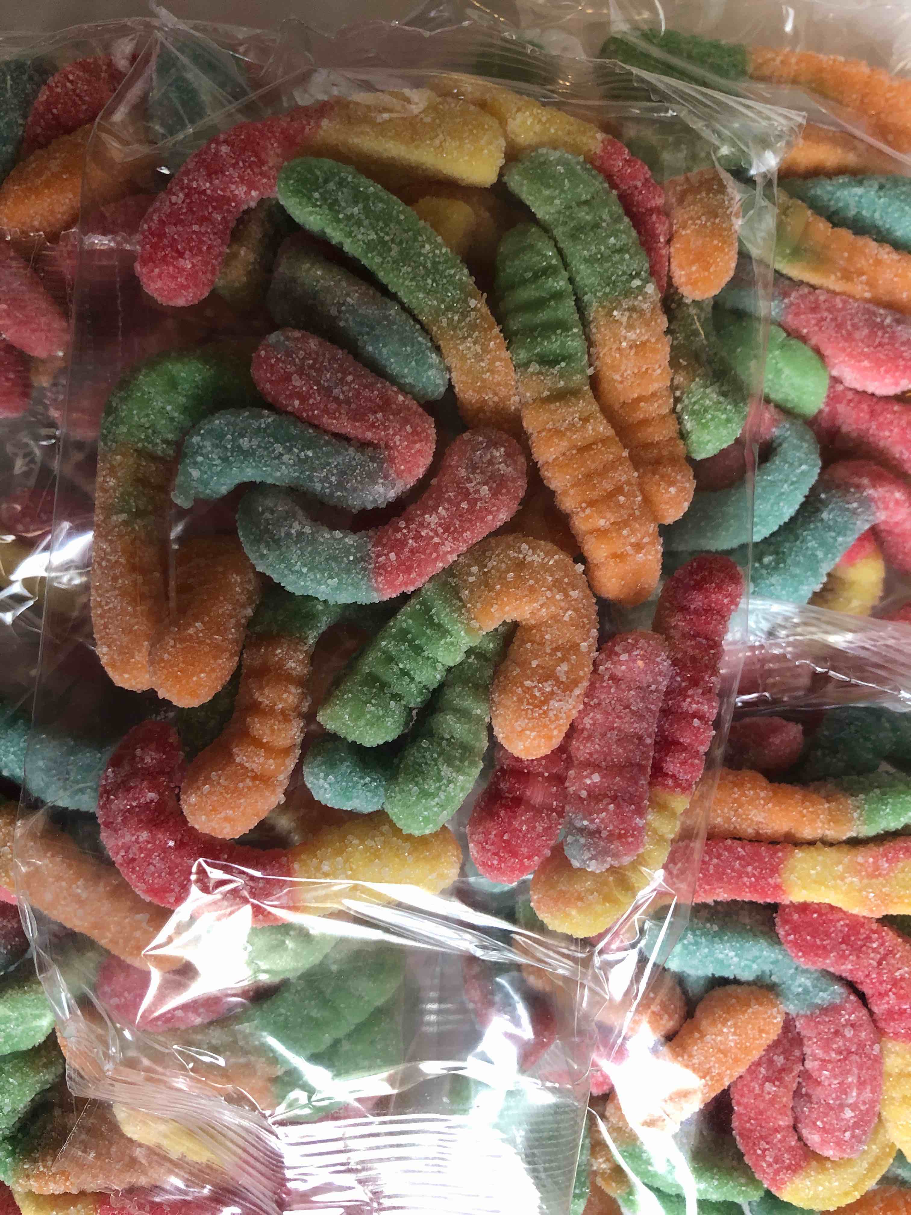 Sour Gummy Worms 10 x 3.5 oz packs GUARANTEED soft and chewy