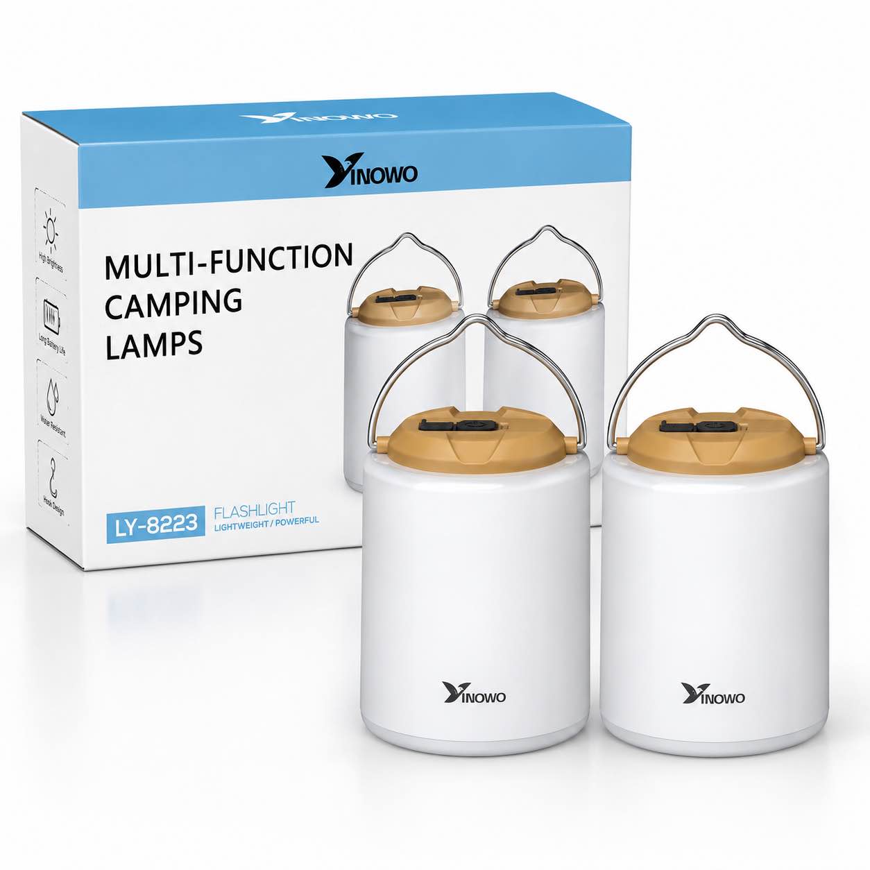 multifunction camping lamps two pack 