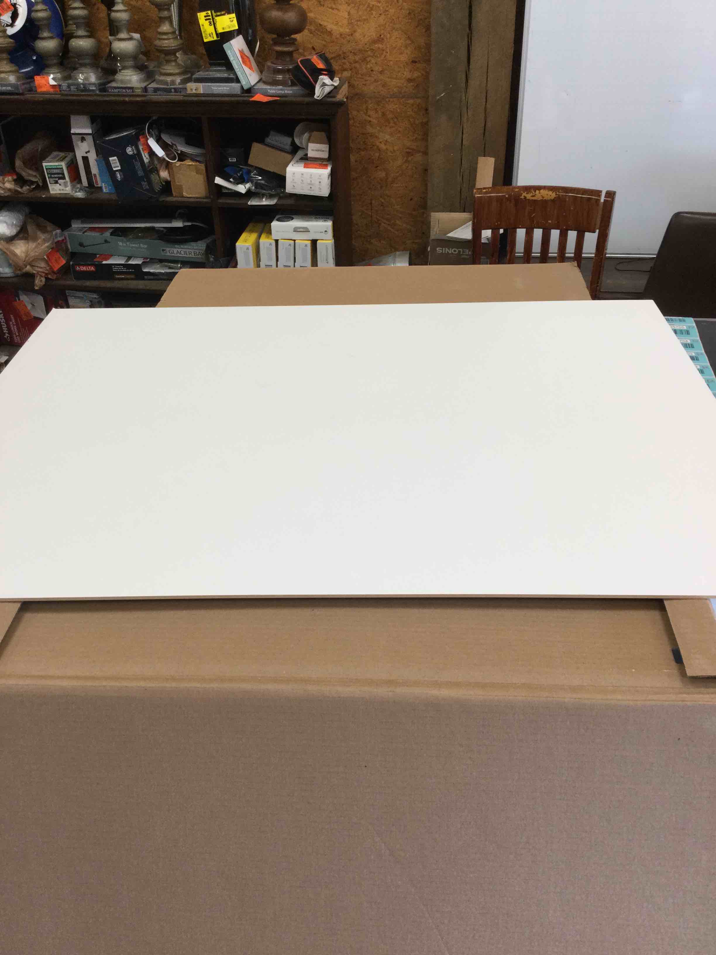 Hampton Bay 48 in. W x 34.5 in. H End Panel in Satin White