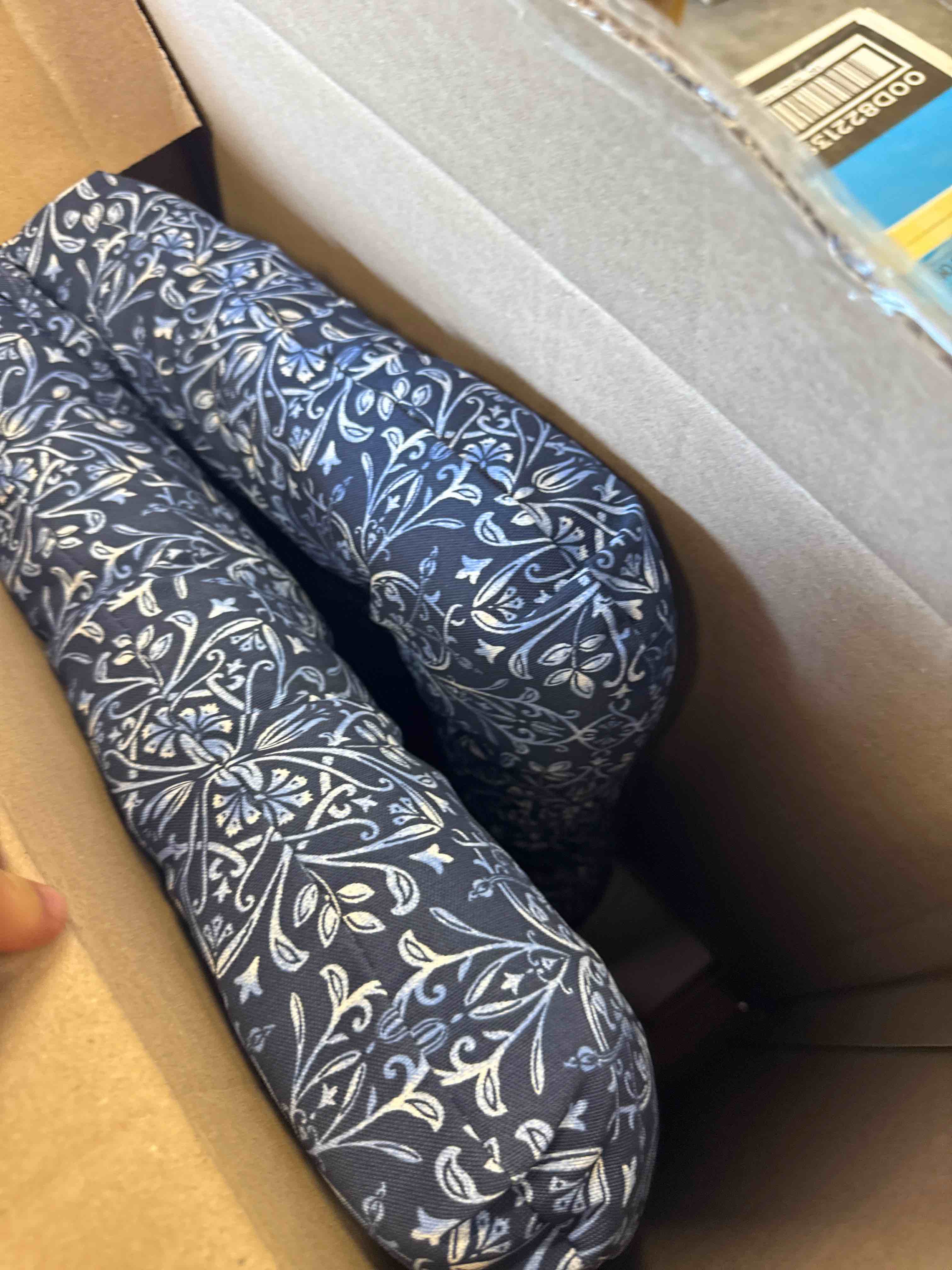 Boho Blue Outdoor Cushion
