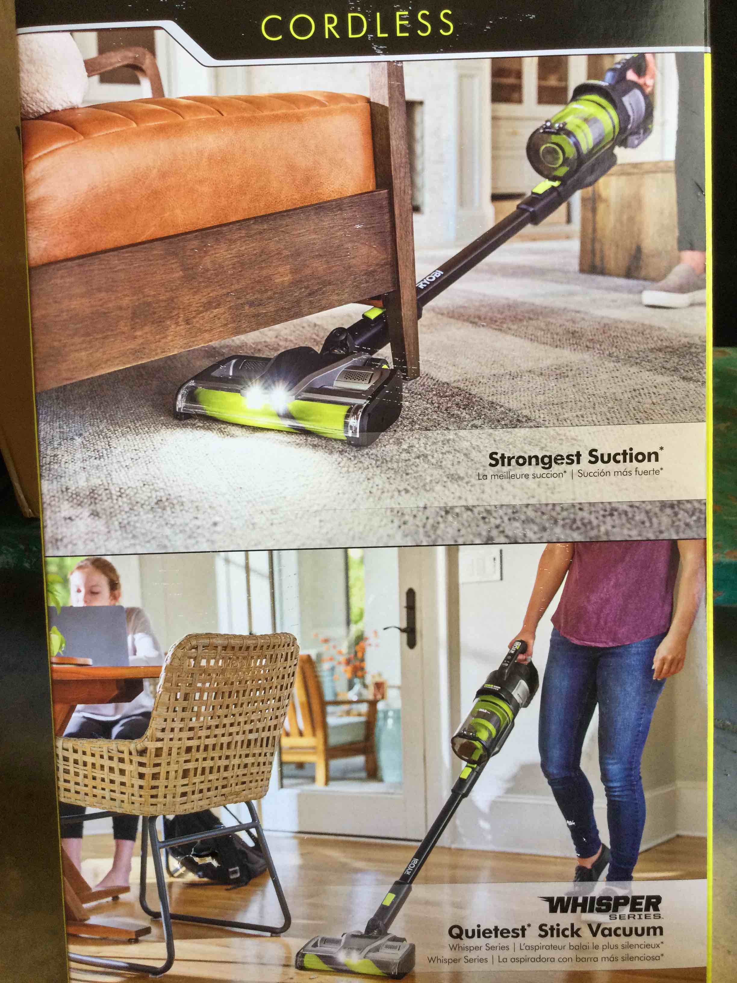 Ryobi 18V ONE+ HP Advanced WHISPER Series Stick Vacuum (Tool Only)