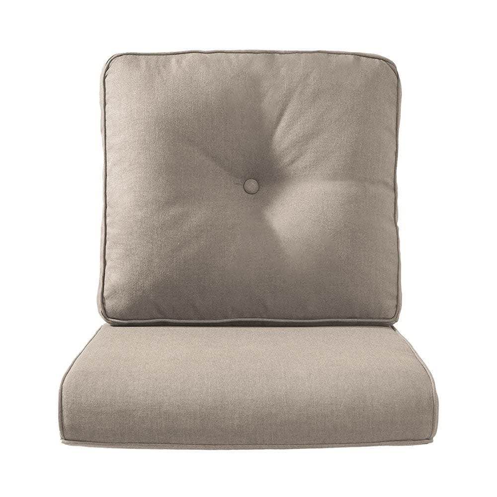 22 in. x 24 in. 2-Piece CushionGuard Outdoor Lounge Chair Deep Seat Replacement Cushion Set in Beige
