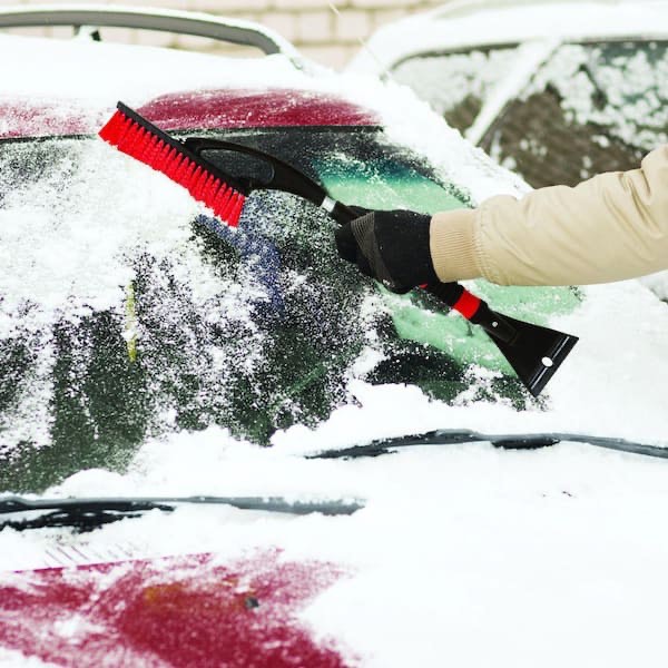 Extendable 37” Snow Brush with Ice Scraper