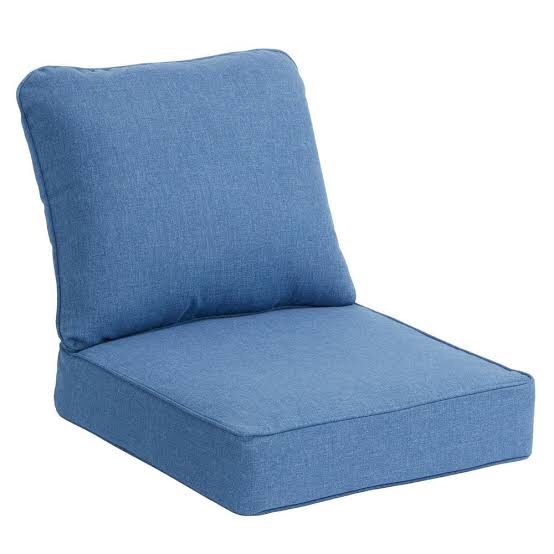 24 in. W x 24 in. D Cushionguard Deep Seat Universal Outdoor Cushion in Lake Twist
