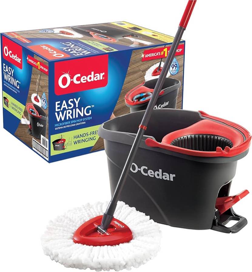 EasyWring Microfiber Spin Mop with Bucket System
