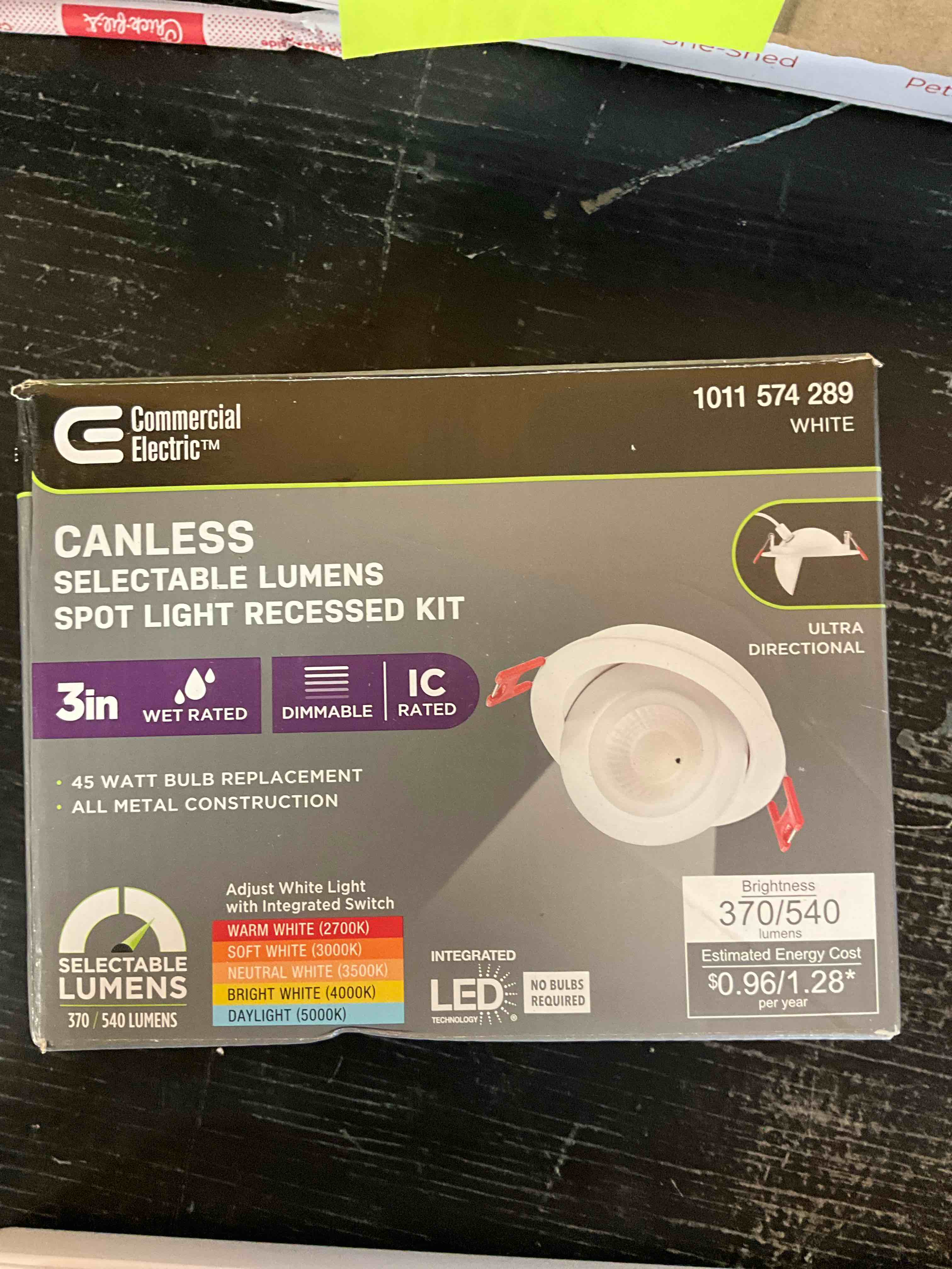 Specialty Elite 3 in. LED, Lumen Select, Ultraspot Canless Recessed Light, Adjustable CCT