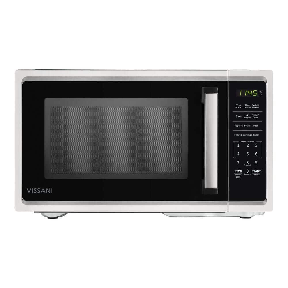 0.9 cu. ft. 900-Watt Countertop Microwave in Stainless Steel