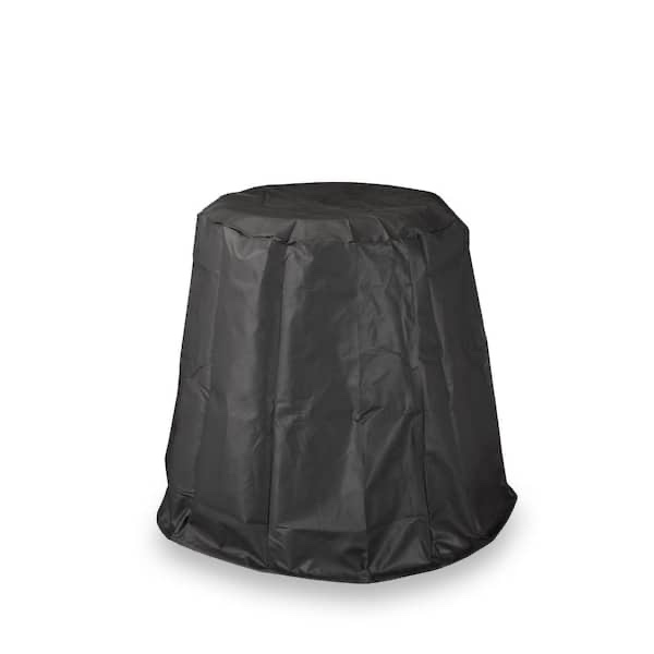 23 in. Black Durable Weather-Resistant Round Fire Pit Cover