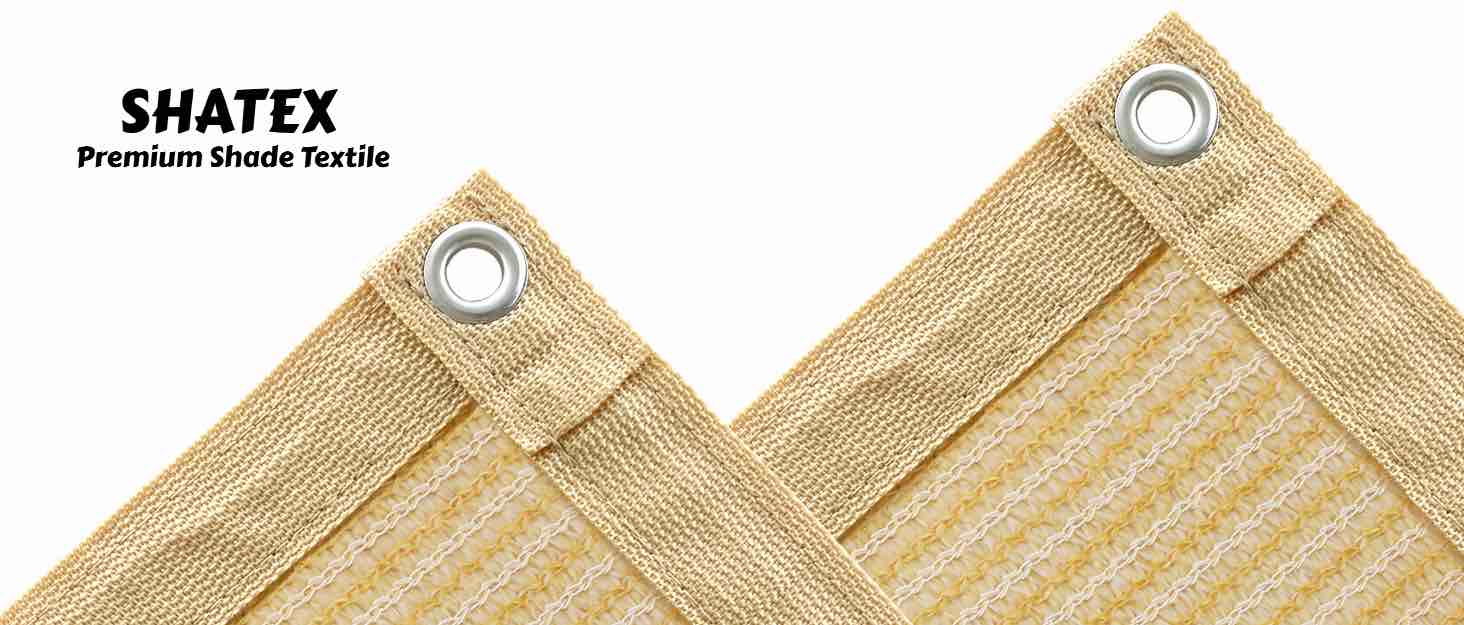 Shatex Sunblock Shade Cover Taped with Grommets 10 ft x 10 ft 