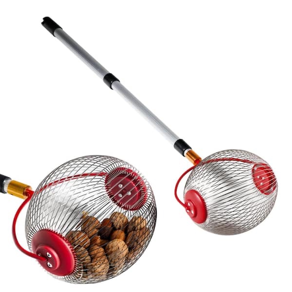 Trademark Innoavtions Fruit Catcher for Trees, Nut Catcher, Pinecone Picker Upper, Golf Ball Picker