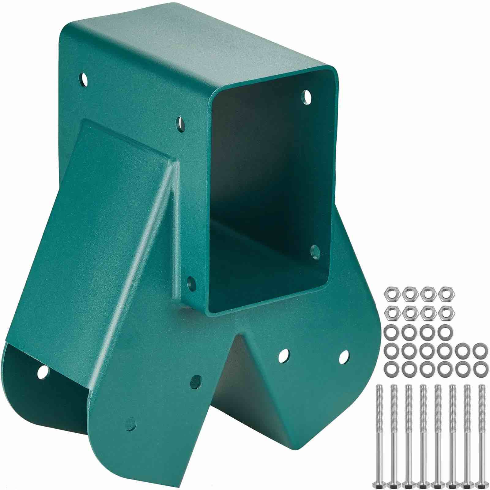 A-Frame Middle Swing Brackets, Heavy Duty Carbon Steel Swing Set Hardware with Mounting Hardware, DIY Swing Set Bracket Swing Set Kit for 2 (4x4) Legs & 1 (4x6) Beam,