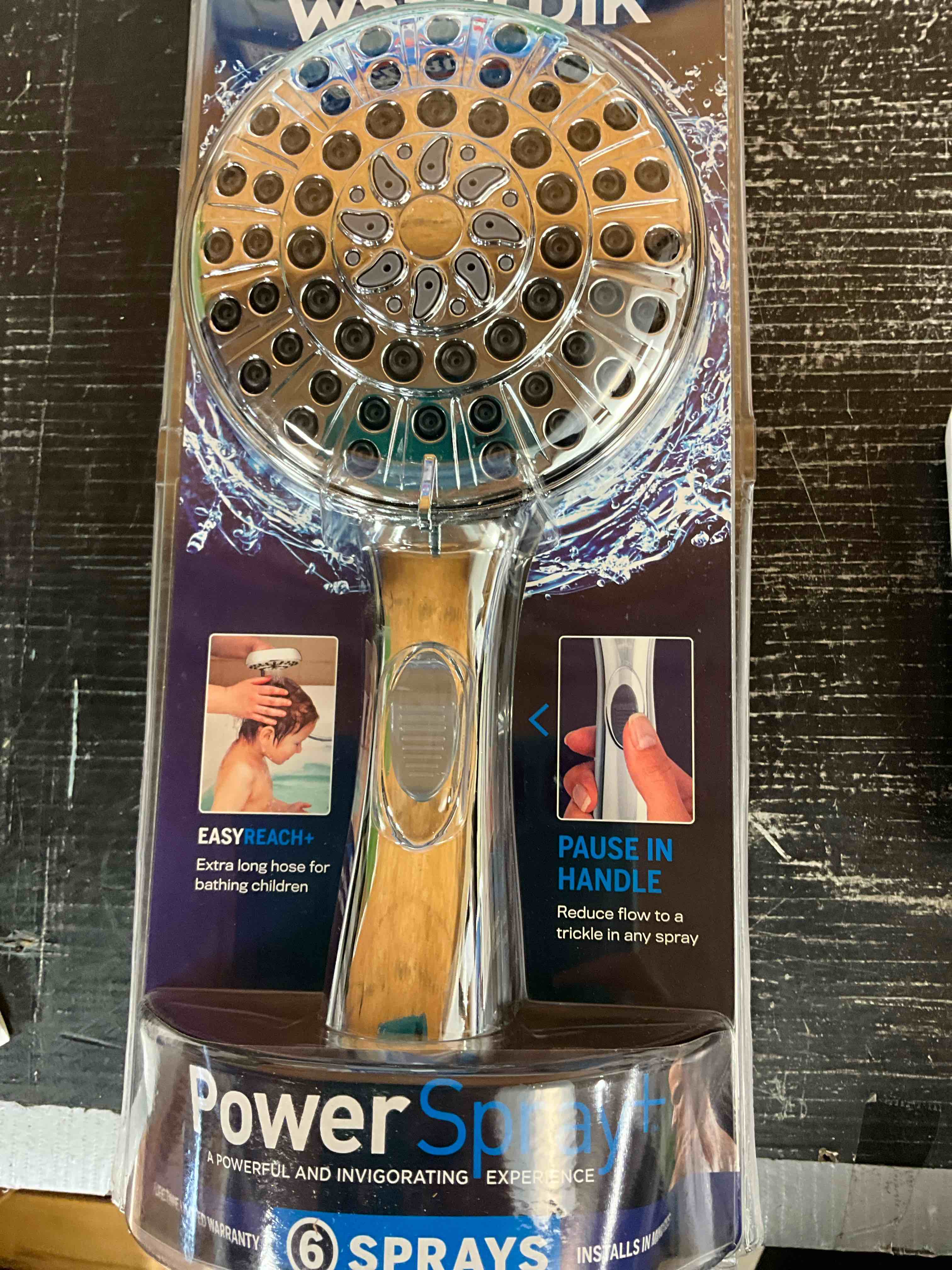 Condition photo showing New/Like New for 8ft Easy Reach Hose Hand Held Shower Head Chrome - Waterpik