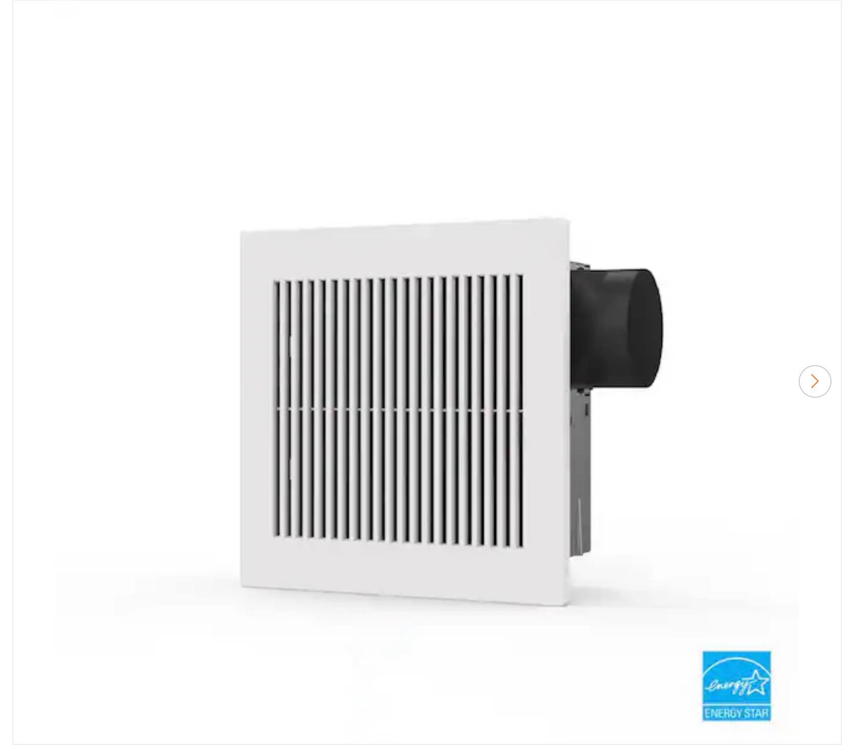 50 CFM Quick Install Professional Ceiling and Wall Mount Easy Roomside Bathroom/Bath Exhaust Fan, ENERGY STAR
