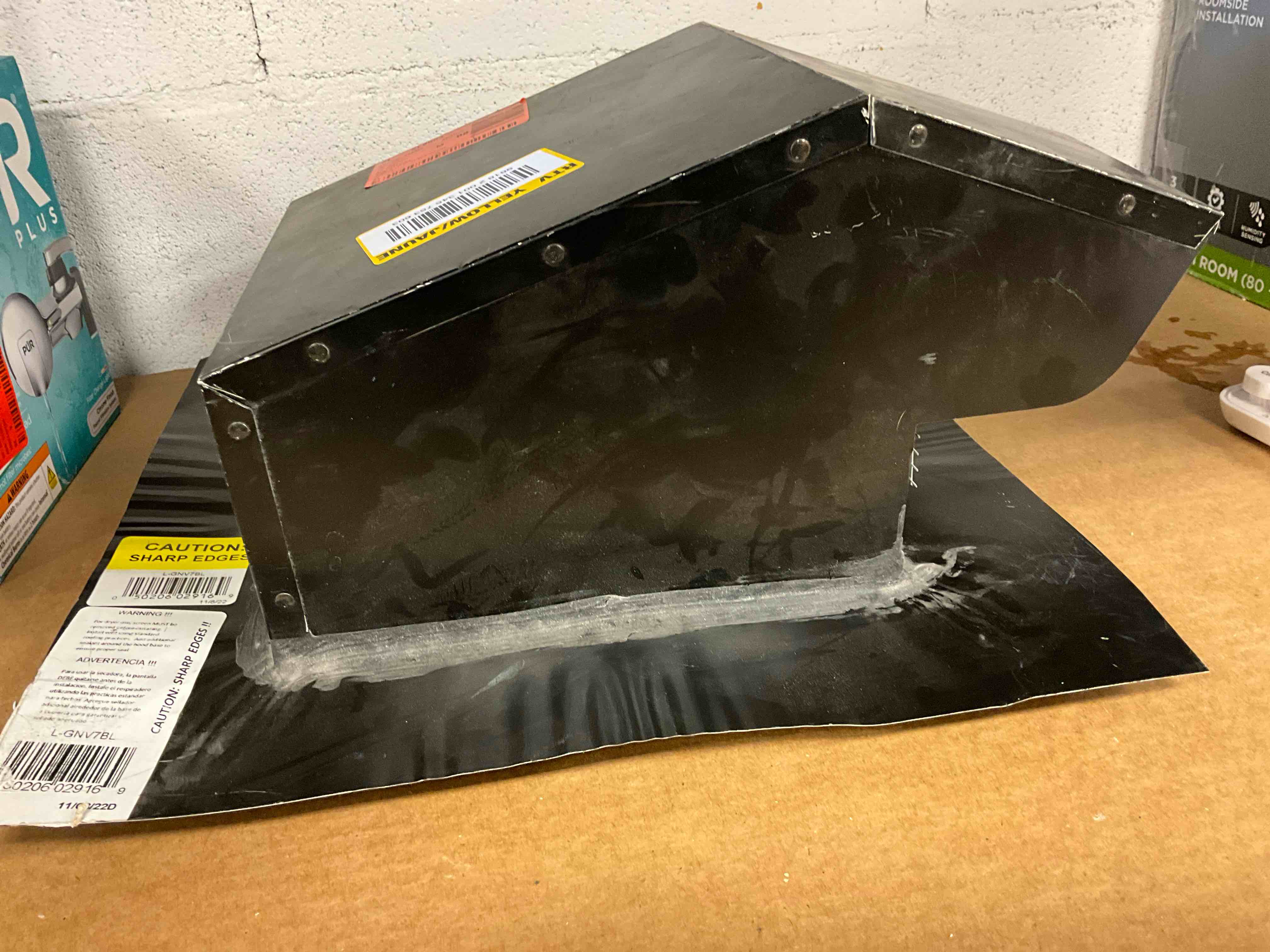 Condition photo showing Good Condition for 7 in. goose neck vent - roof cap in black