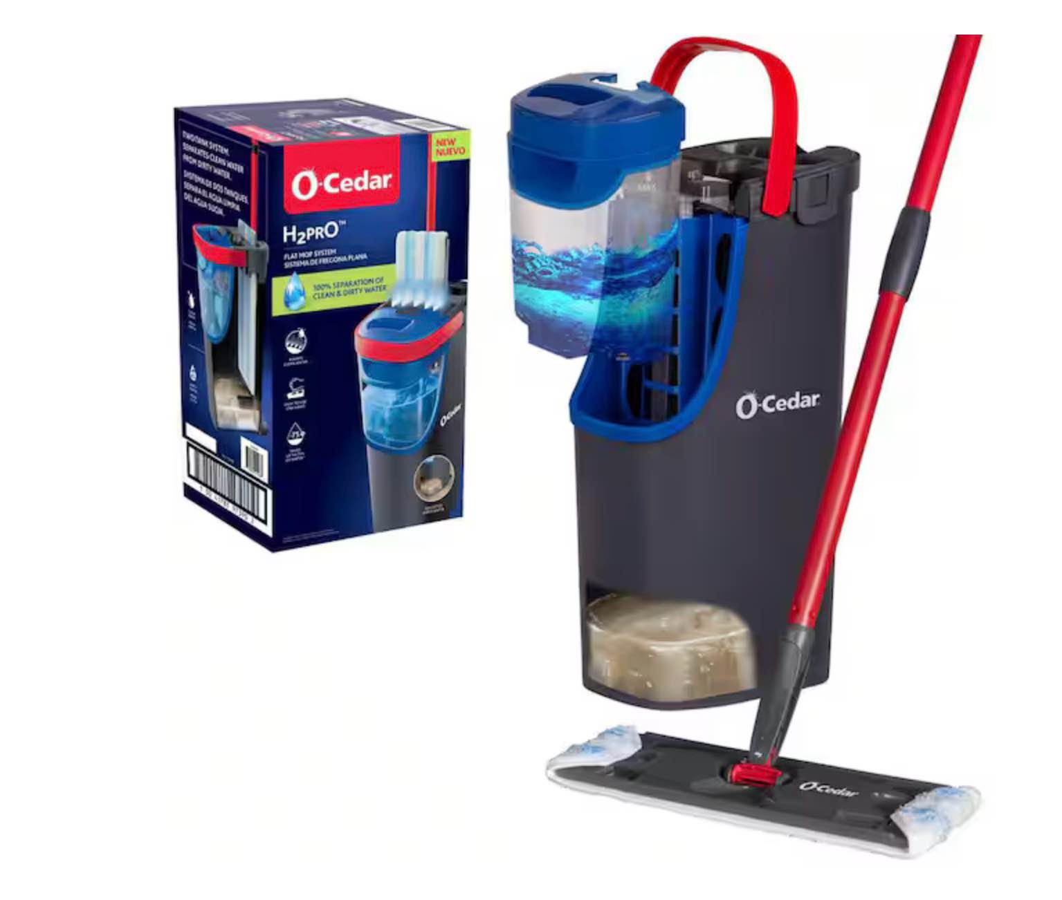 H2prO Microfiber Flat Mop System